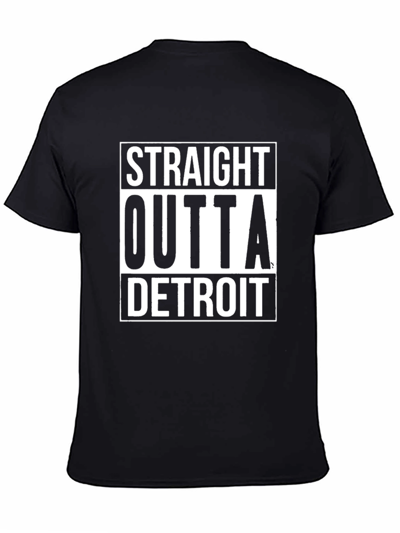 Straight Outta Detroit T-Shirt - Black