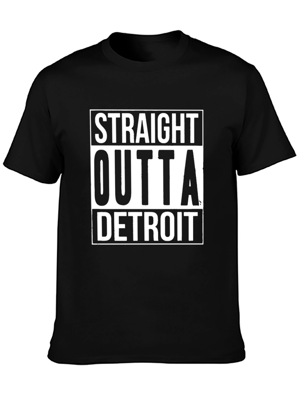 Straight Outta Detroit T-Shirt - Black