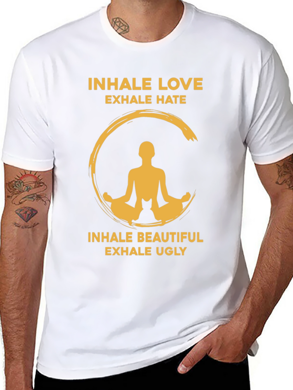 Inhale Love & Beautiful Yoga T-Shirt