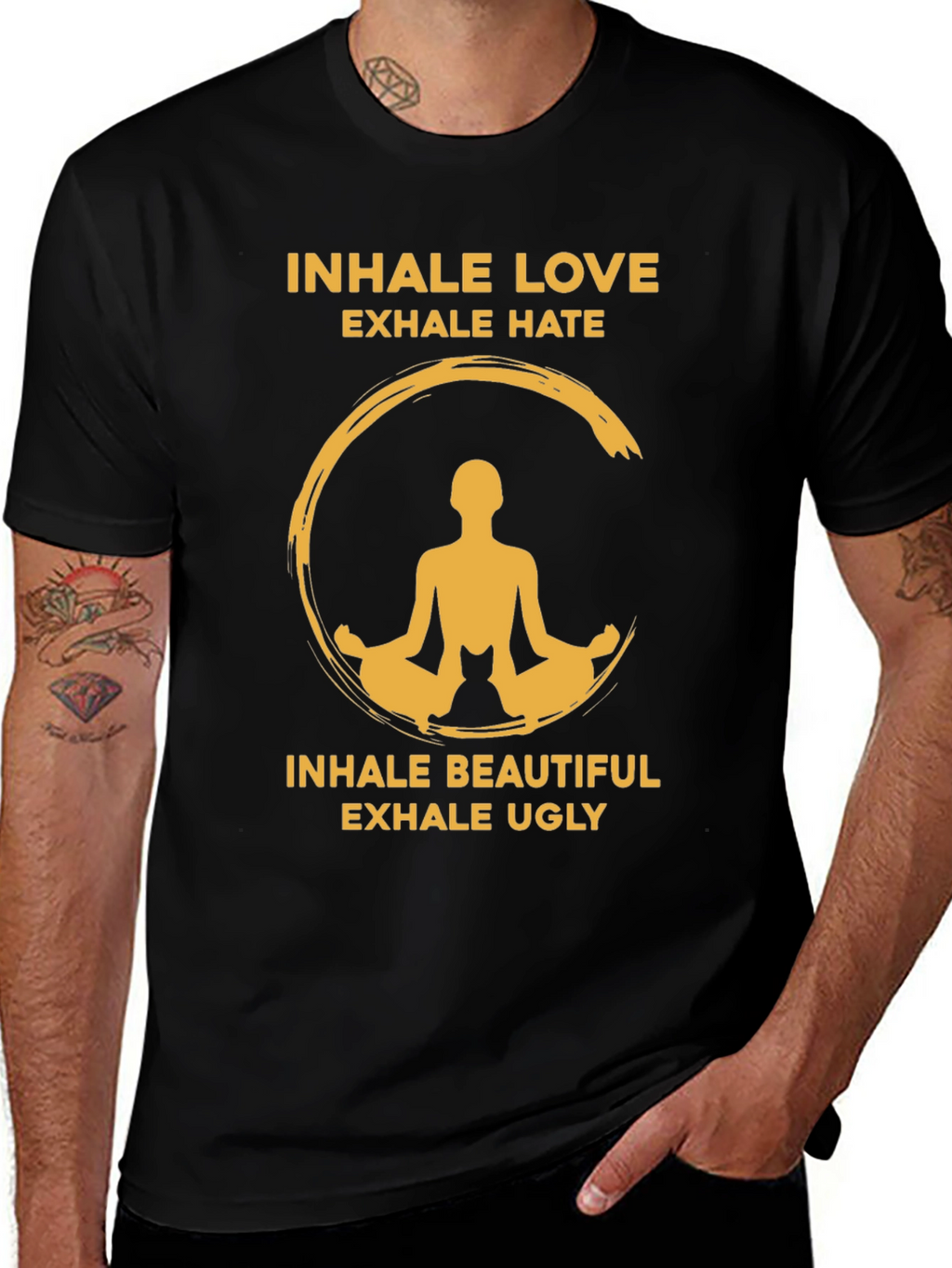Inhale Love & Beautiful Yoga T-Shirt