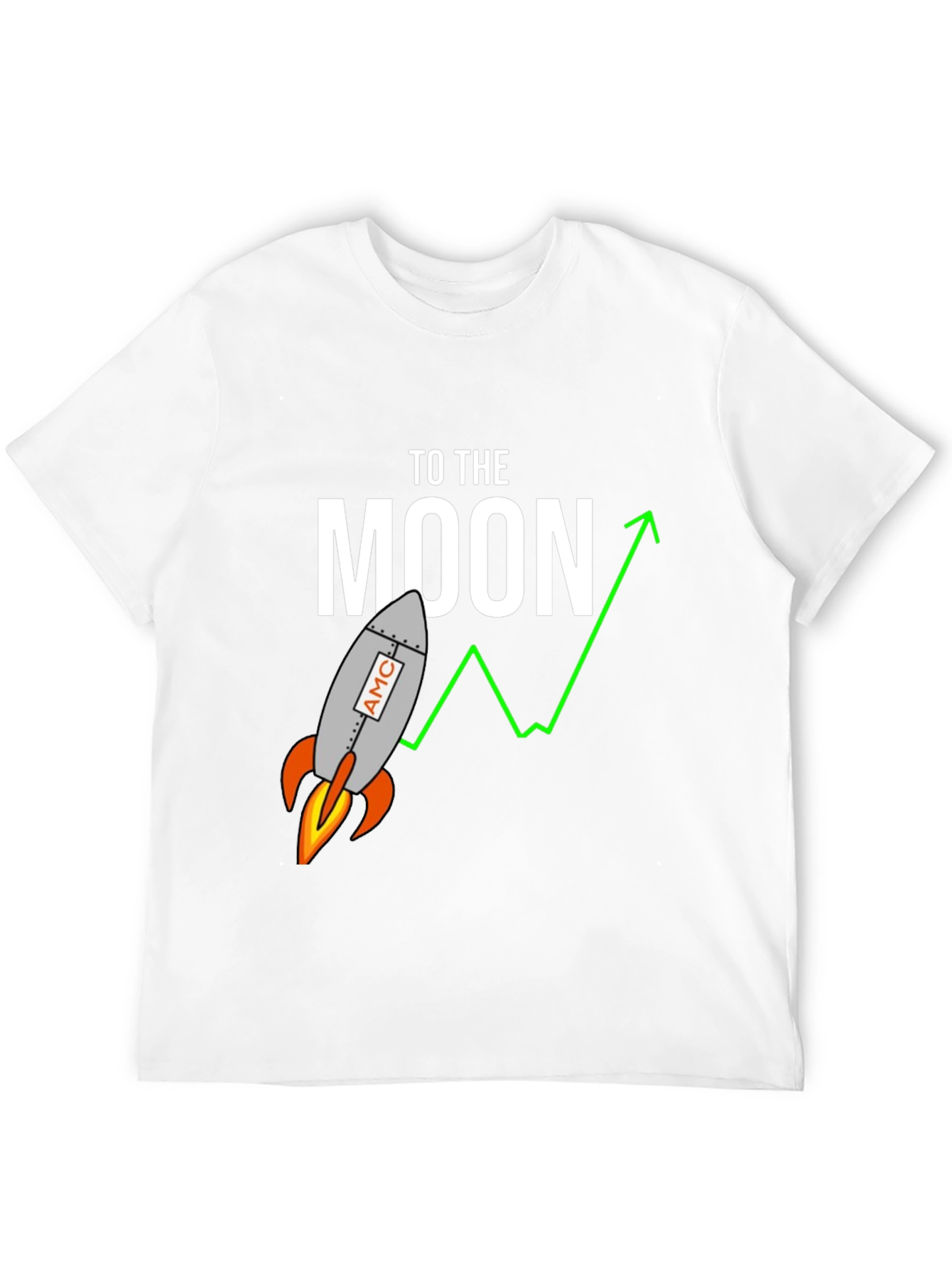To The Moon Rocket Stock Market T-Shirt