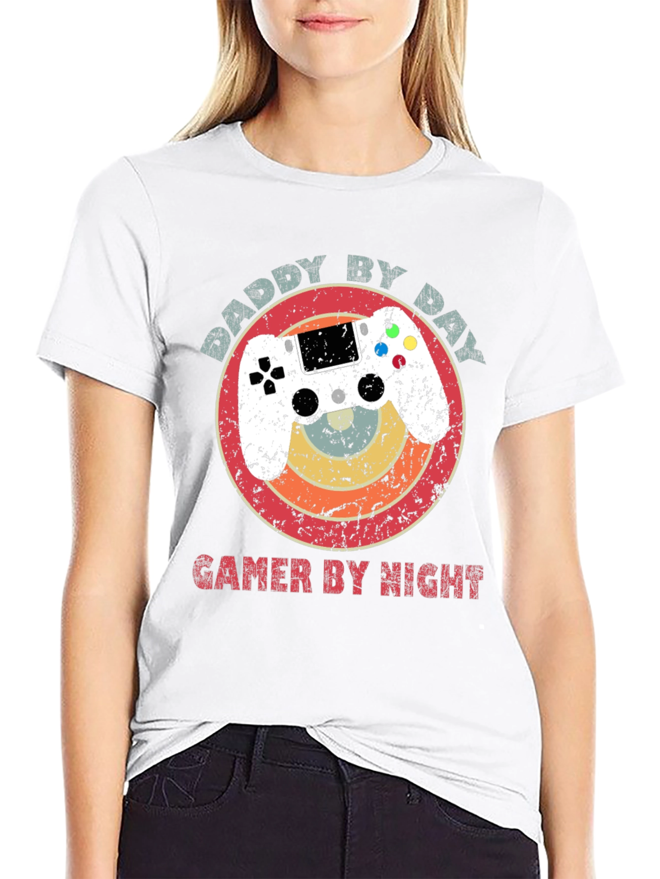 Daddy by Day Gamer by Night Graphic Tee