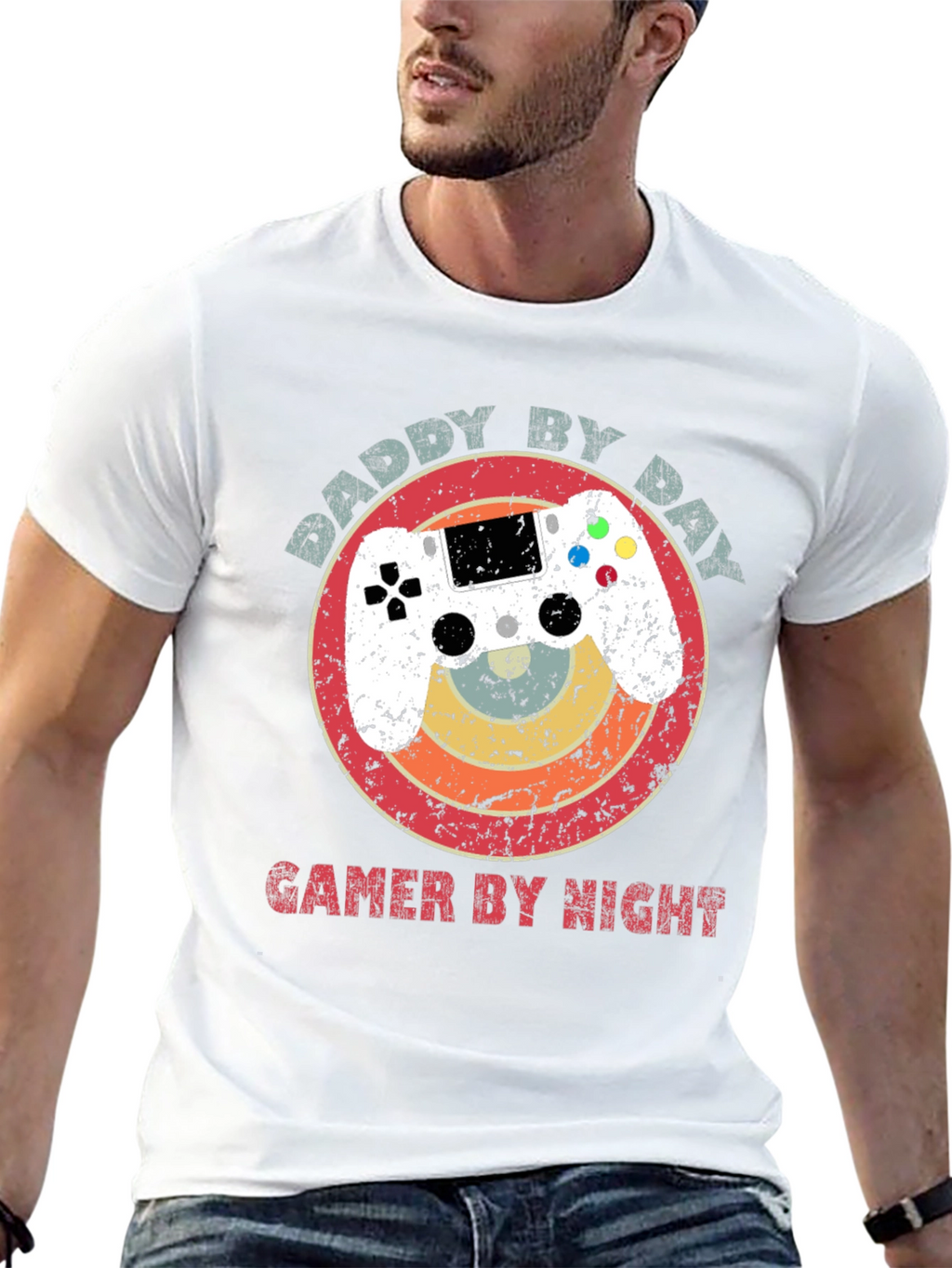 Daddy by Day Gamer by Night Graphic Tee