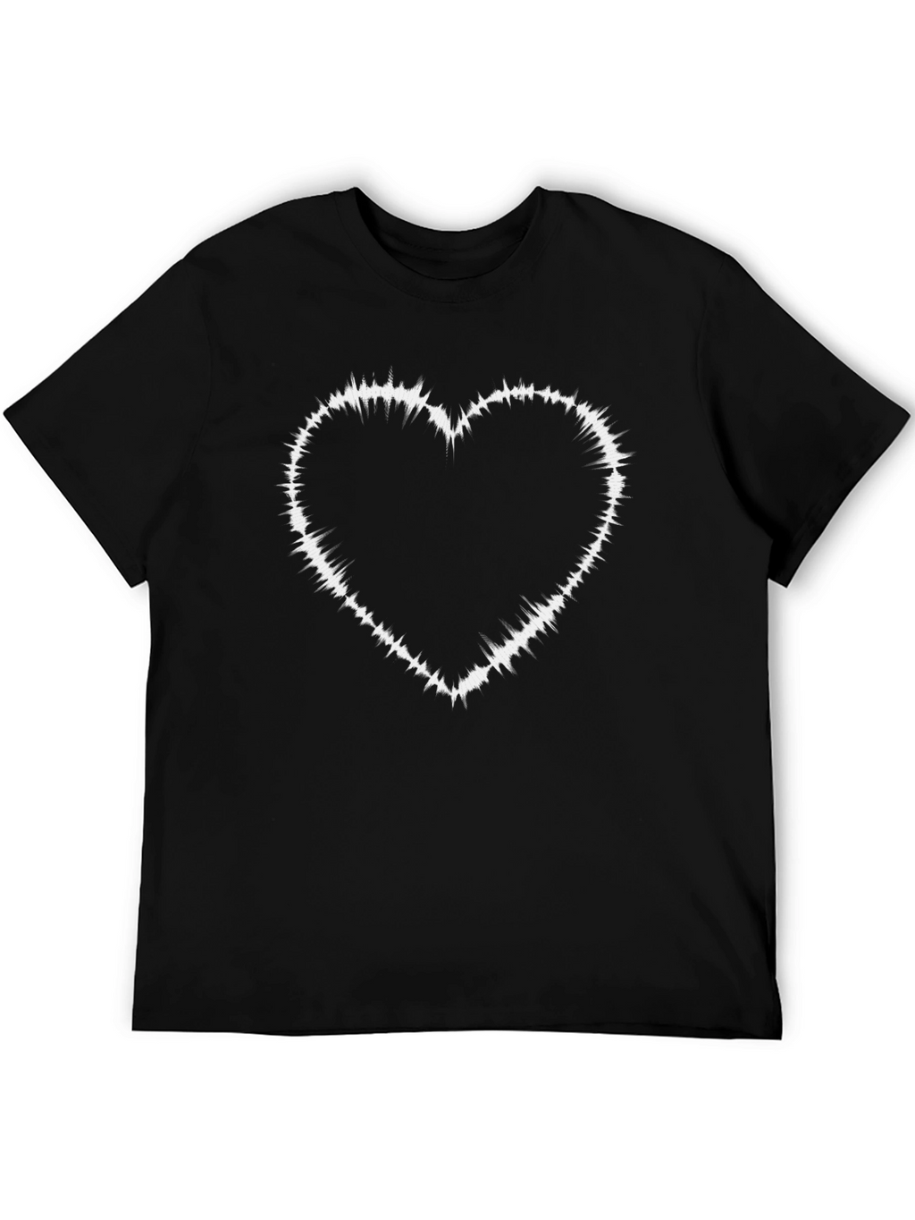 Heart Wave T-Shirt - Black Graphic Tee