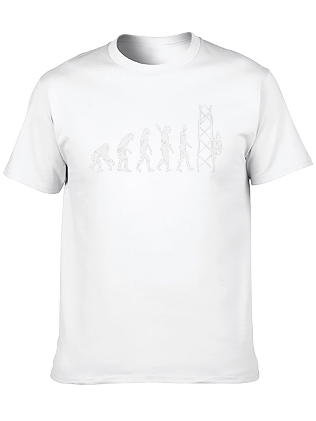 Tower Climber Evolution T-Shirt - Funny Lineman Tee