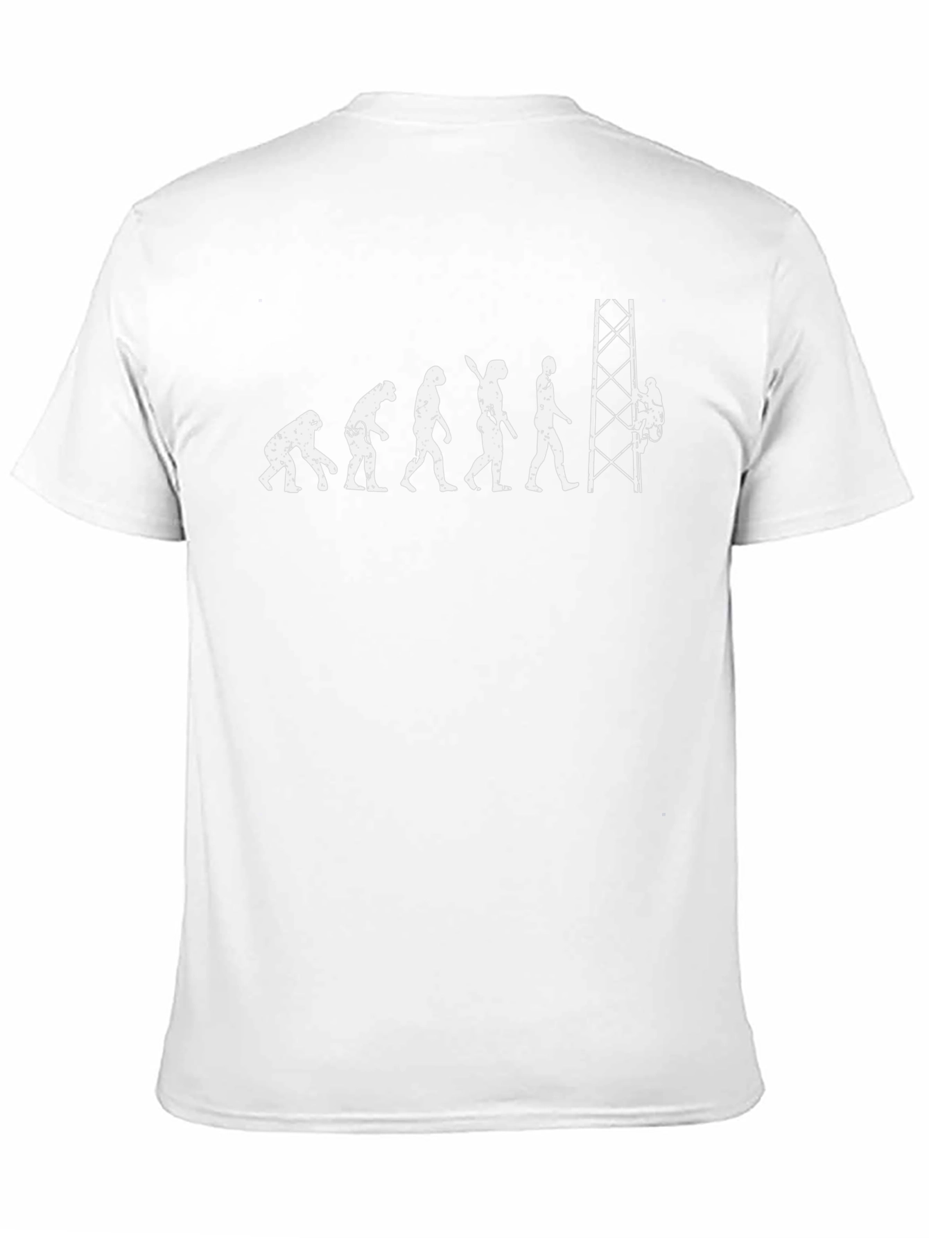 Tower Climber Evolution T-Shirt - Funny Lineman Tee
