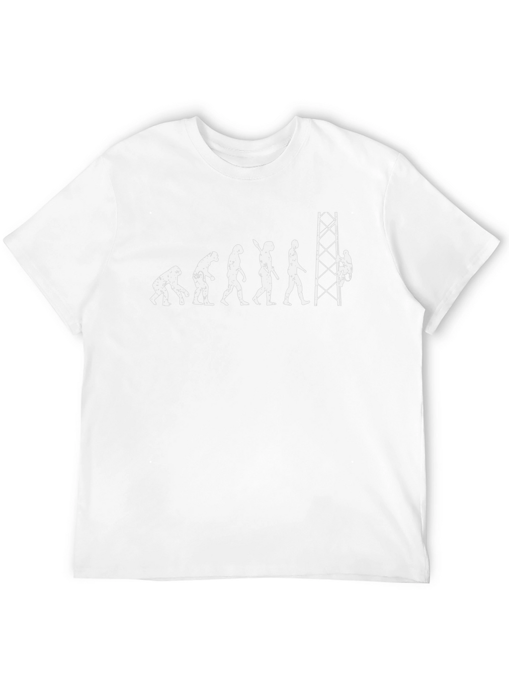 Tower Climber Evolution T-Shirt - Funny Lineman Tee