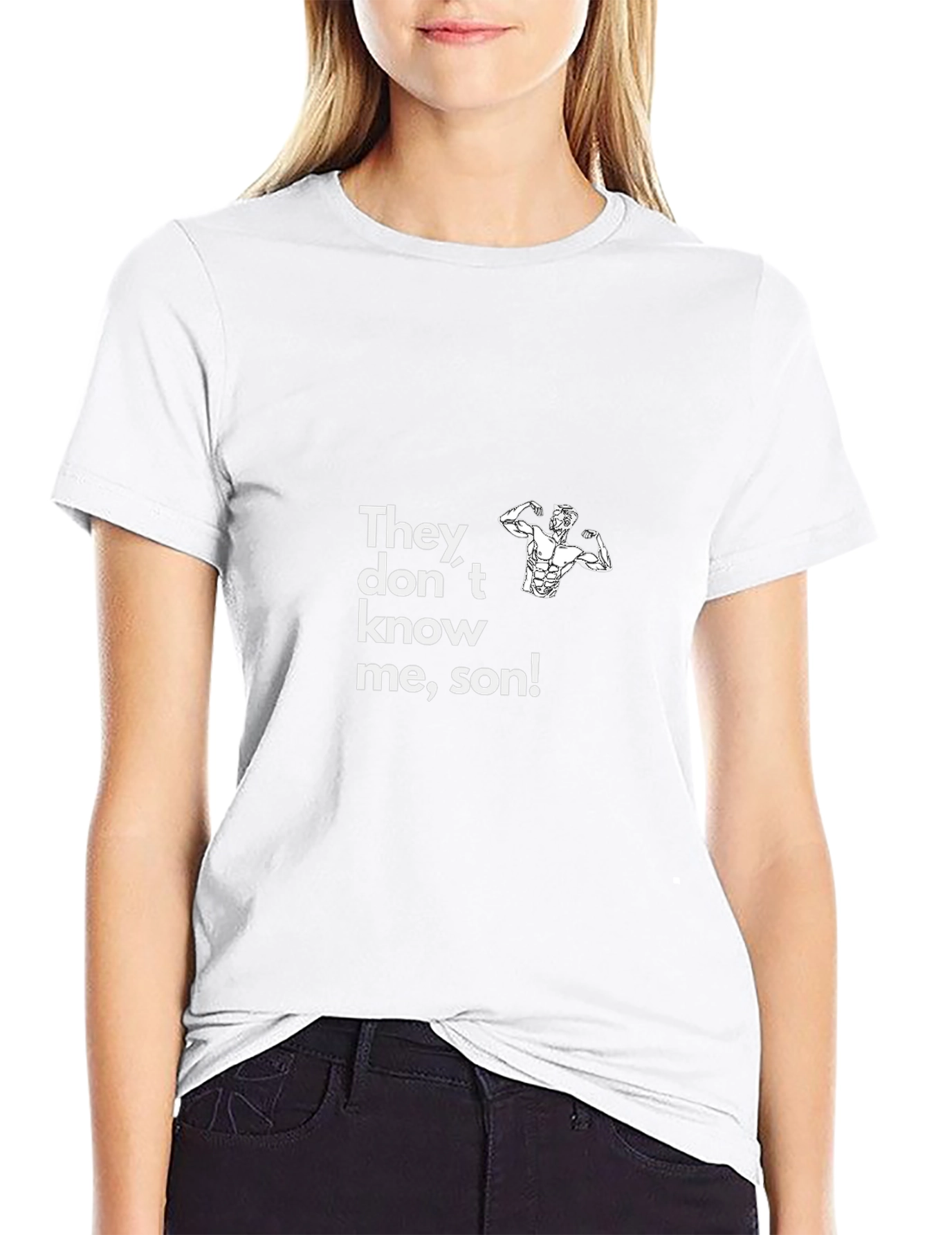 Funny Gym Shirt - They Dont Know Me Son!