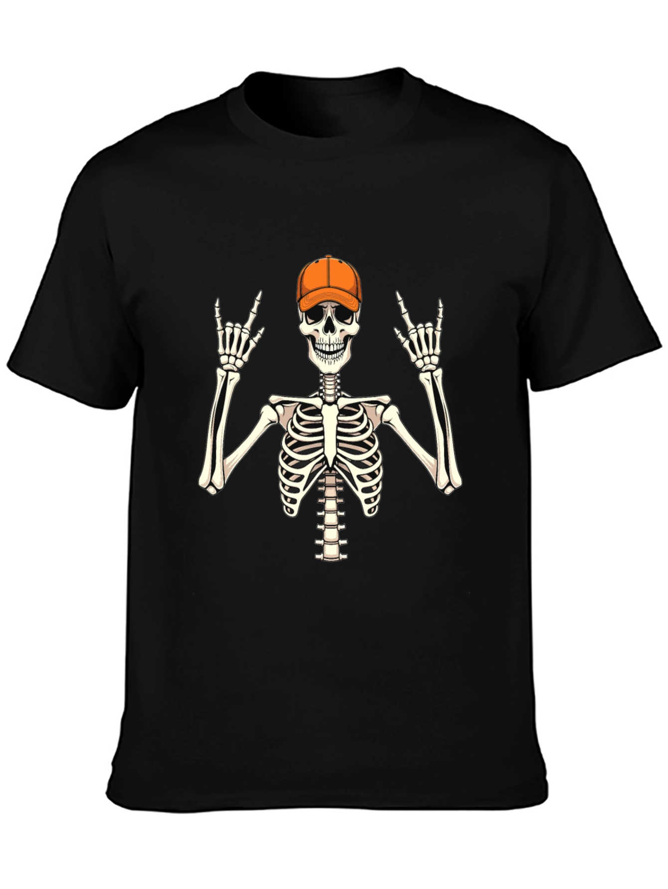 Skeleton Rocker T-Shirt - Black