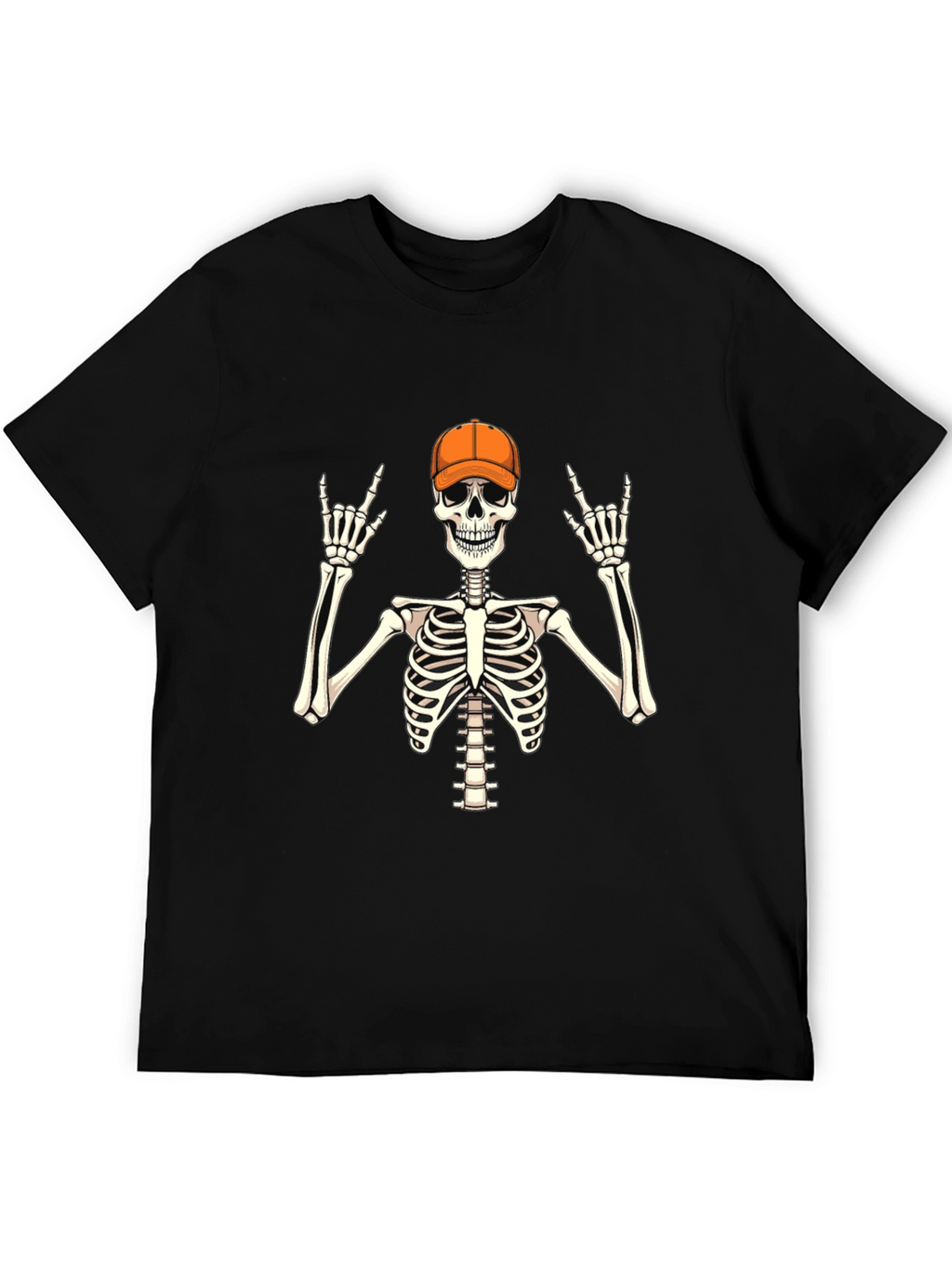 Skeleton Rocker T-Shirt - Black