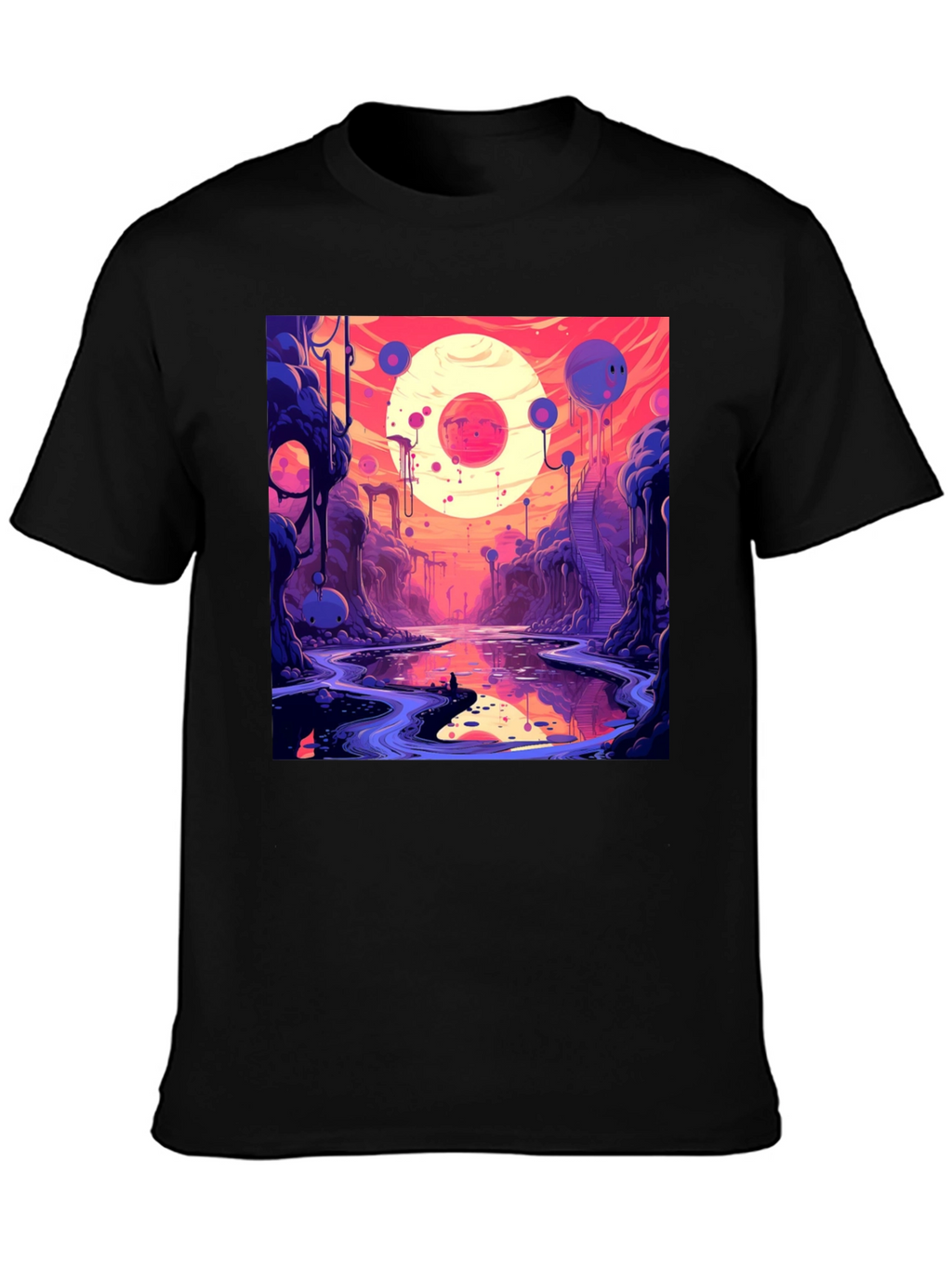 Cosmic Dreamscape Graphic Tee - Unique Design
