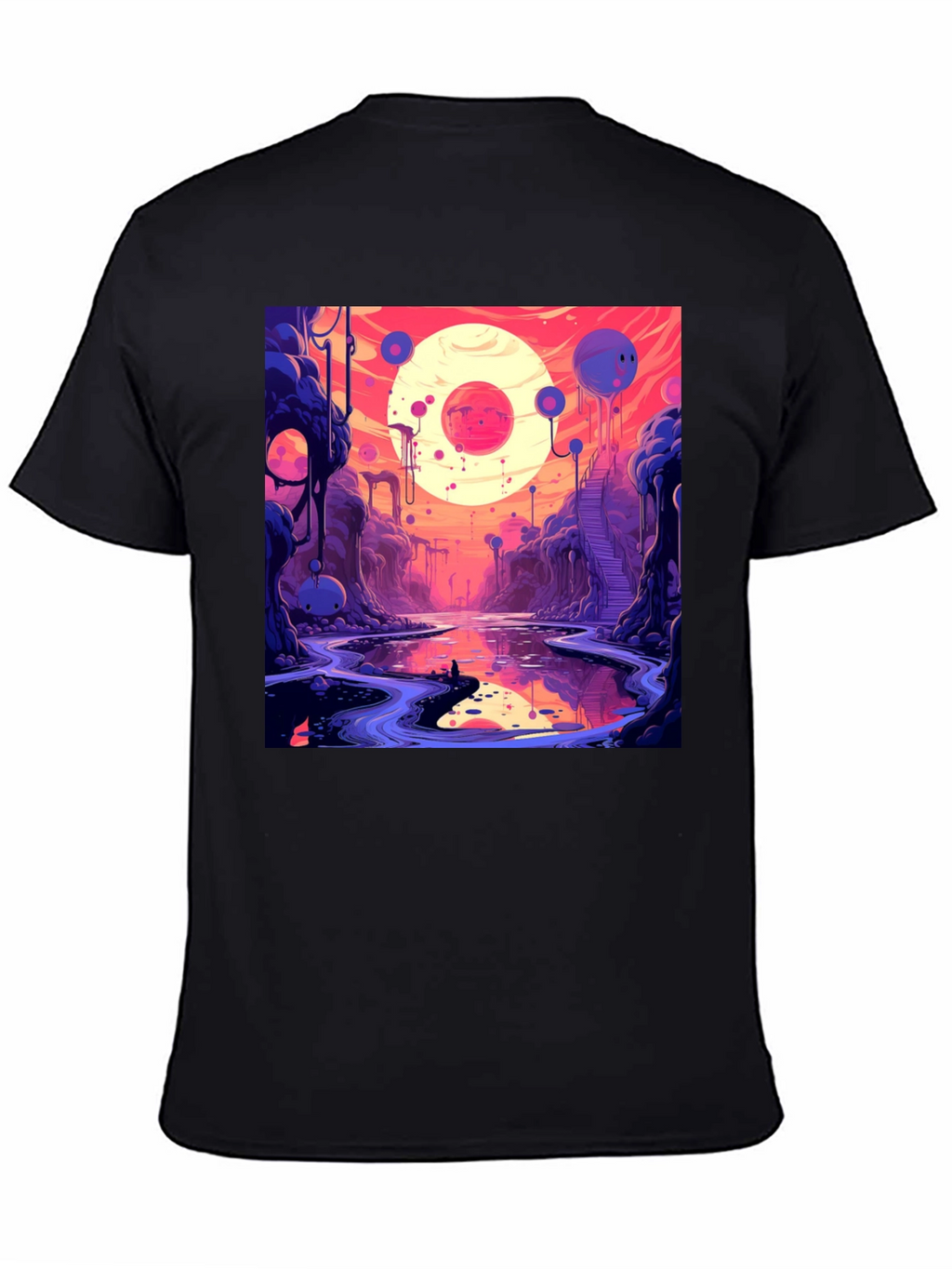 Cosmic Dreamscape Graphic Tee - Unique Design