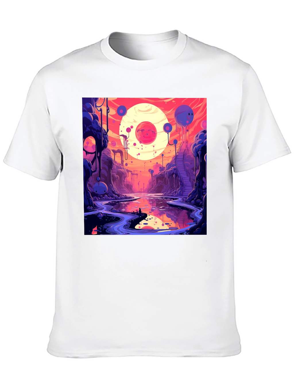 Cosmic Dreamscape Graphic Tee - Unique Design