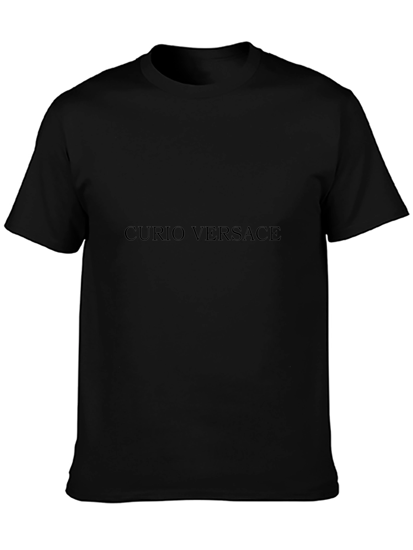 Curio Versace Black T-Shirt Classic Mens Tee