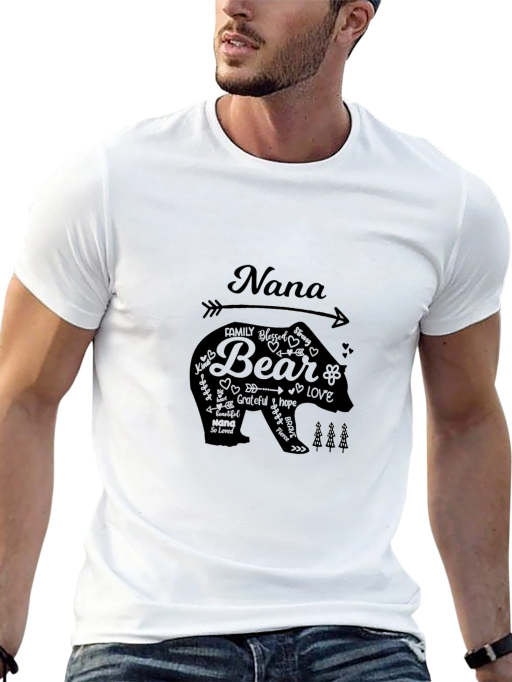 Nana Bear Graphic T-Shirt - Soft Cotton Tee