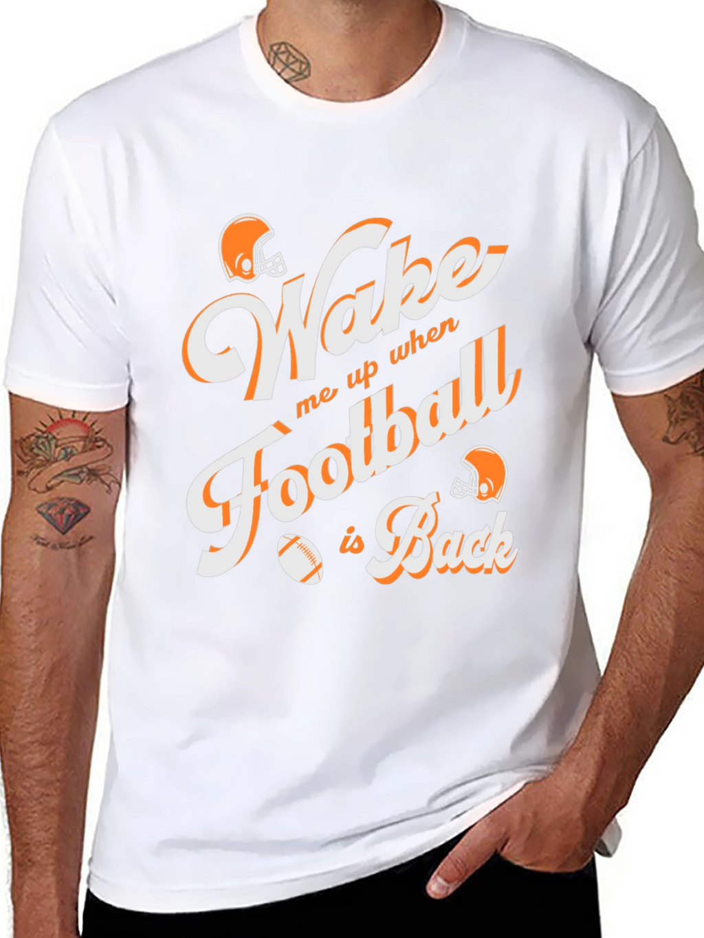 Wake Me Up When Football Is Back Graphic Tee