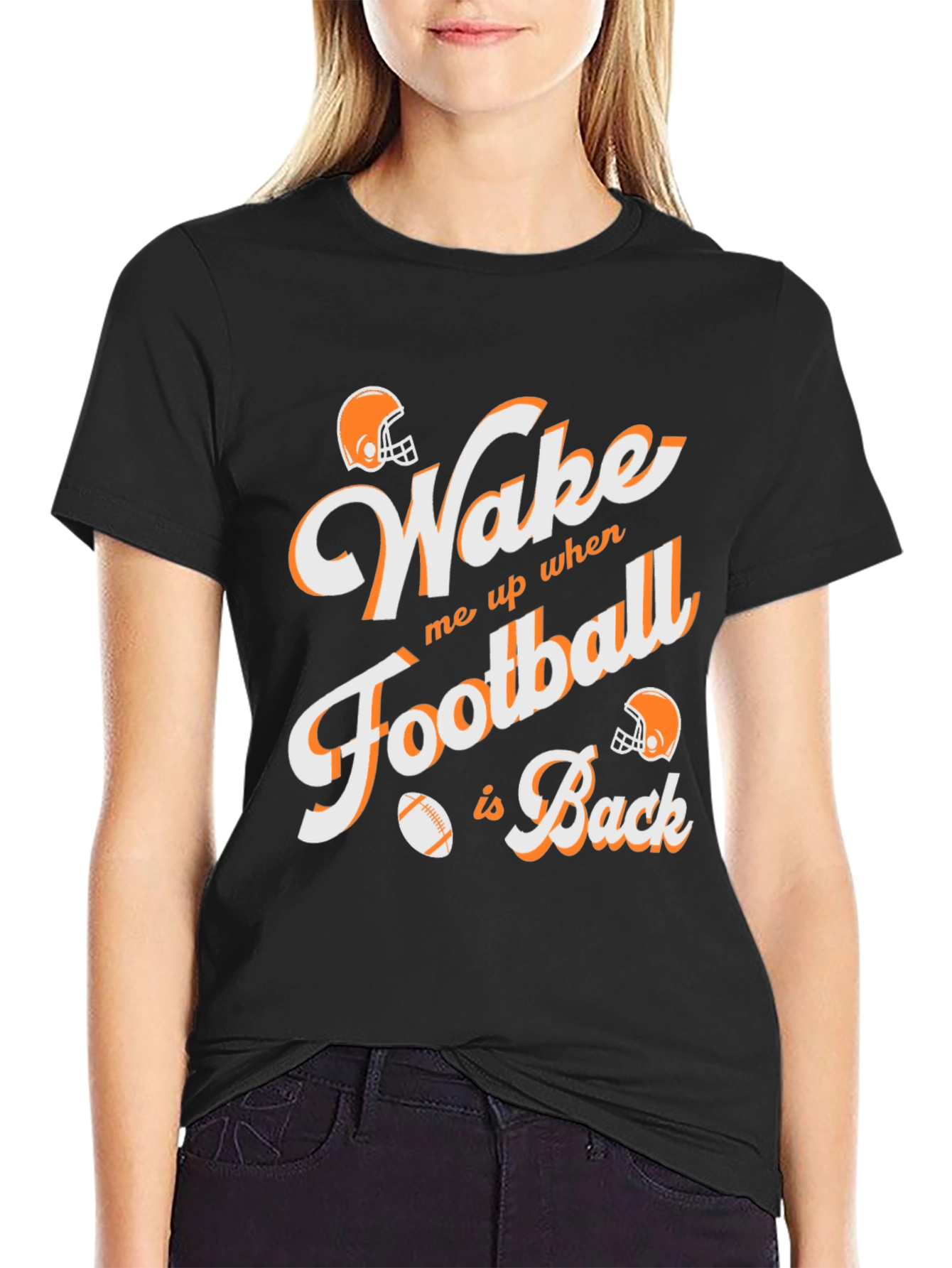 Wake Me Up When Football Is Back Graphic Tee