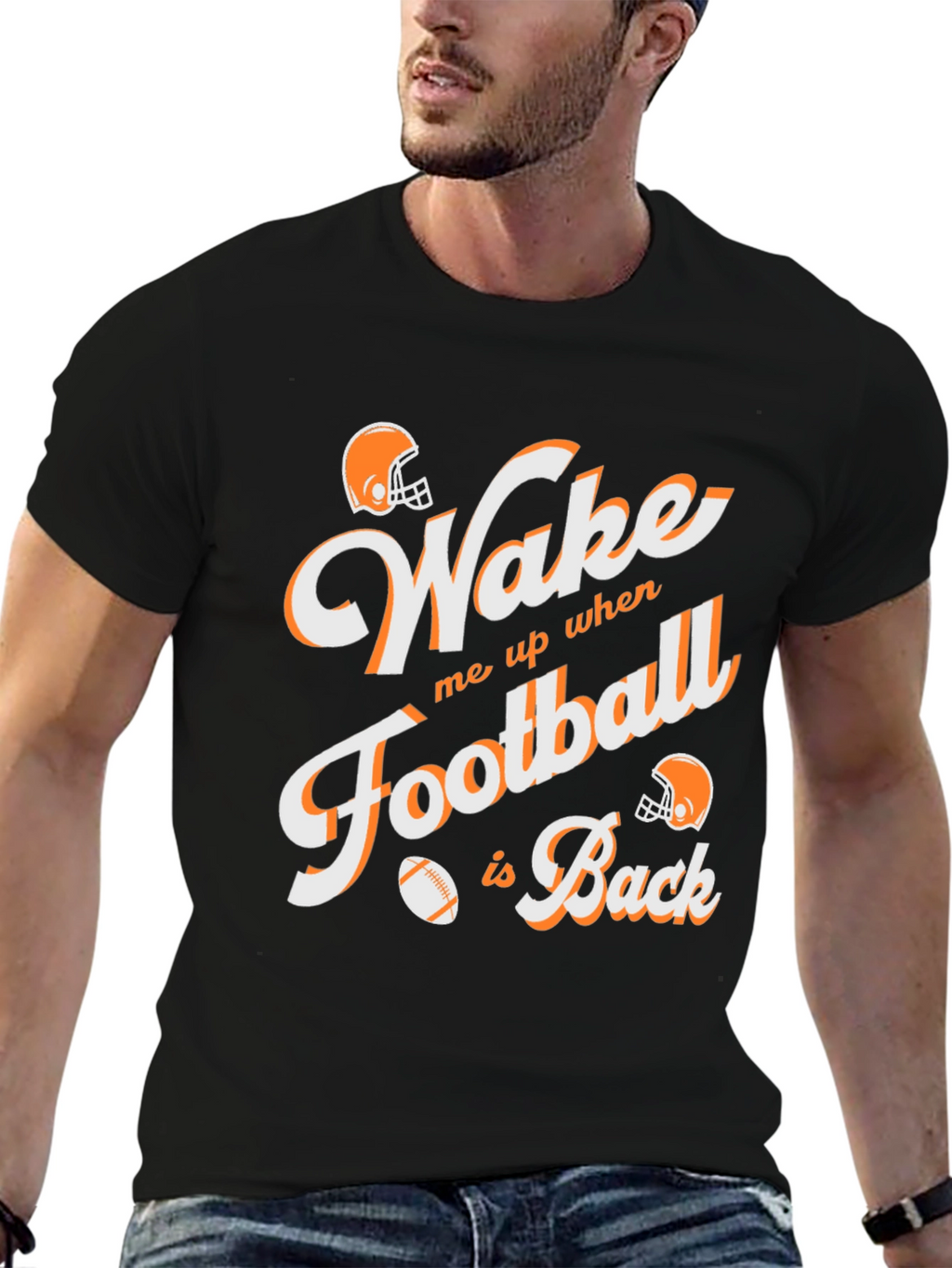Wake Me Up When Football Is Back Graphic Tee