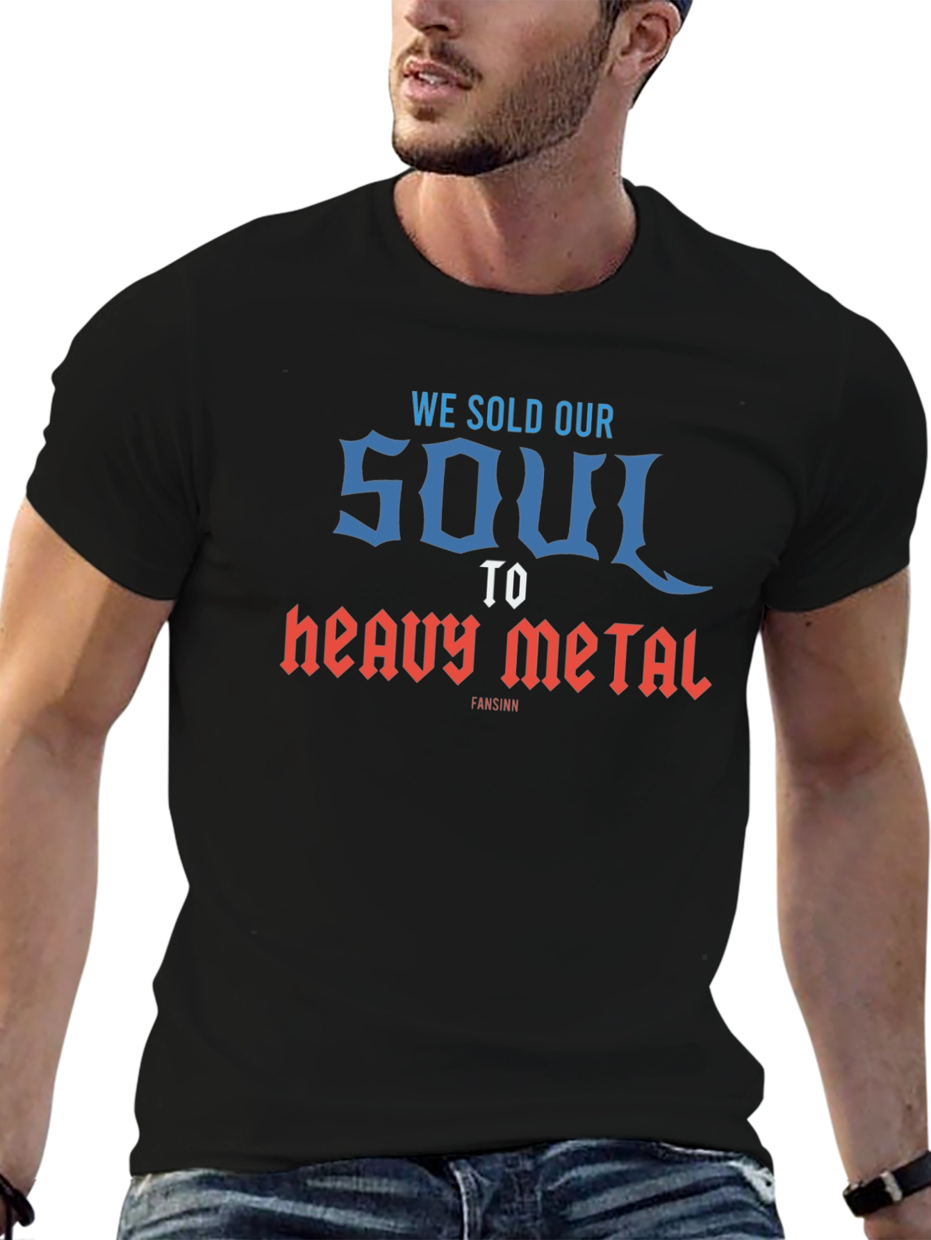 We Sold Our Soul to Heavy Metal T-Shirt - Black