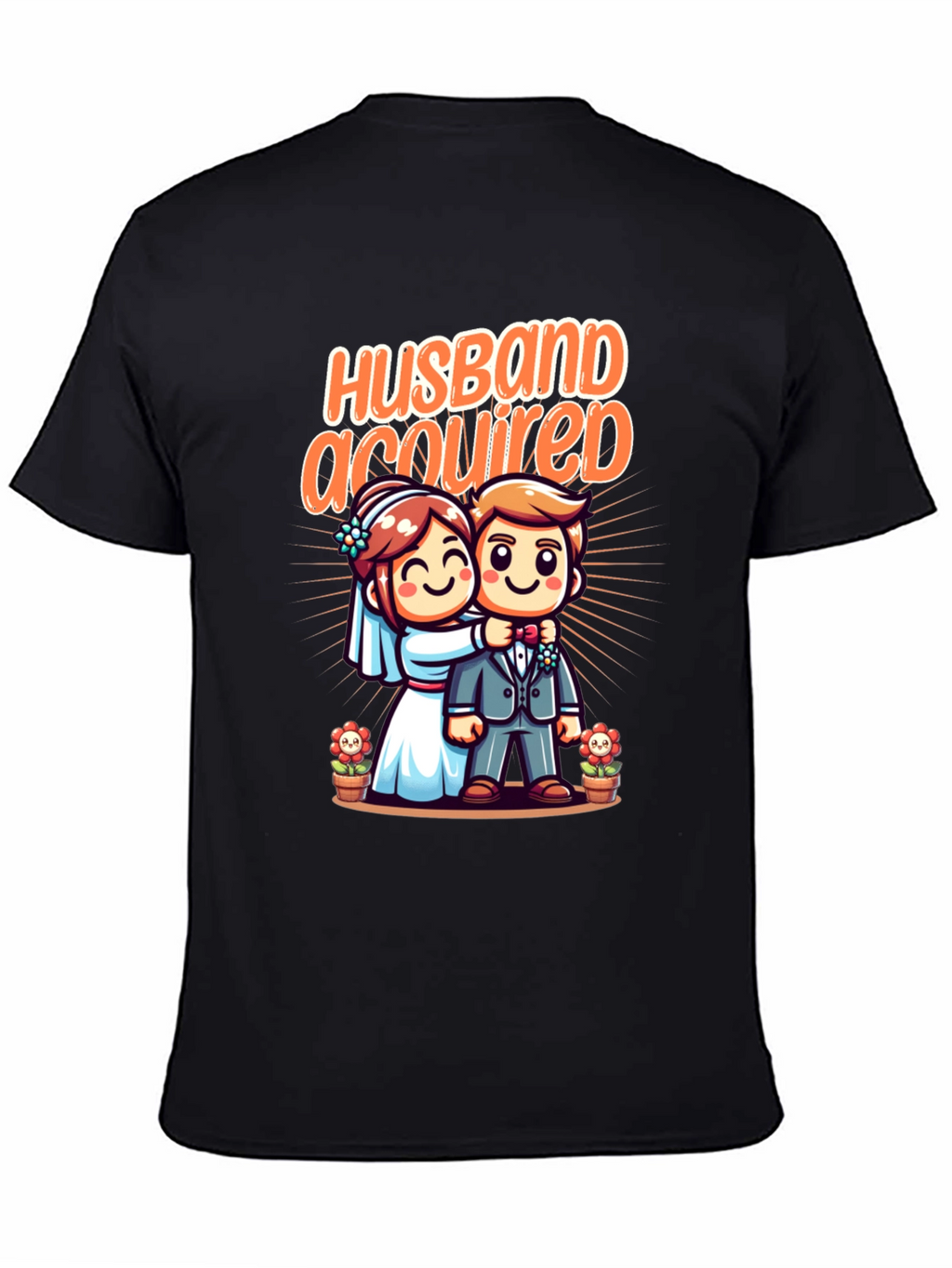 Husband Acquired Graphic Tee - Funny Wedding T-Shirt
