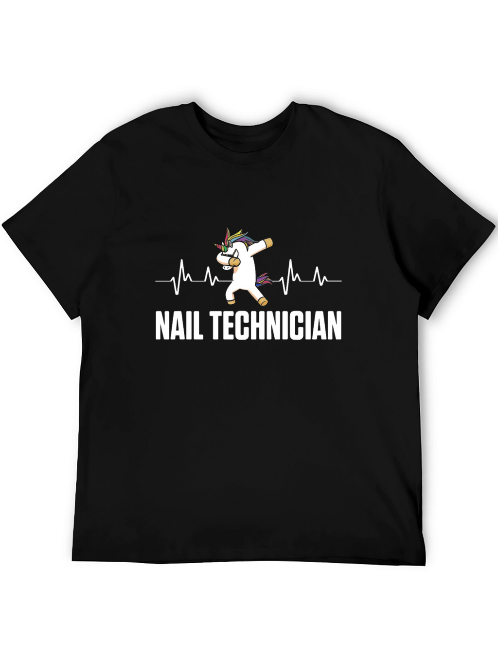 Nail Technician Unicorn Dabbing T-Shirt