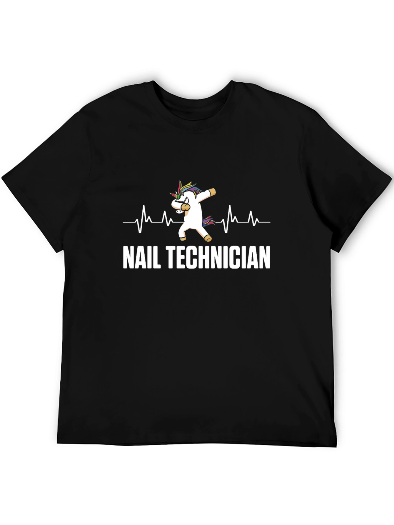 Nail Technician Unicorn Dabbing T-Shirt