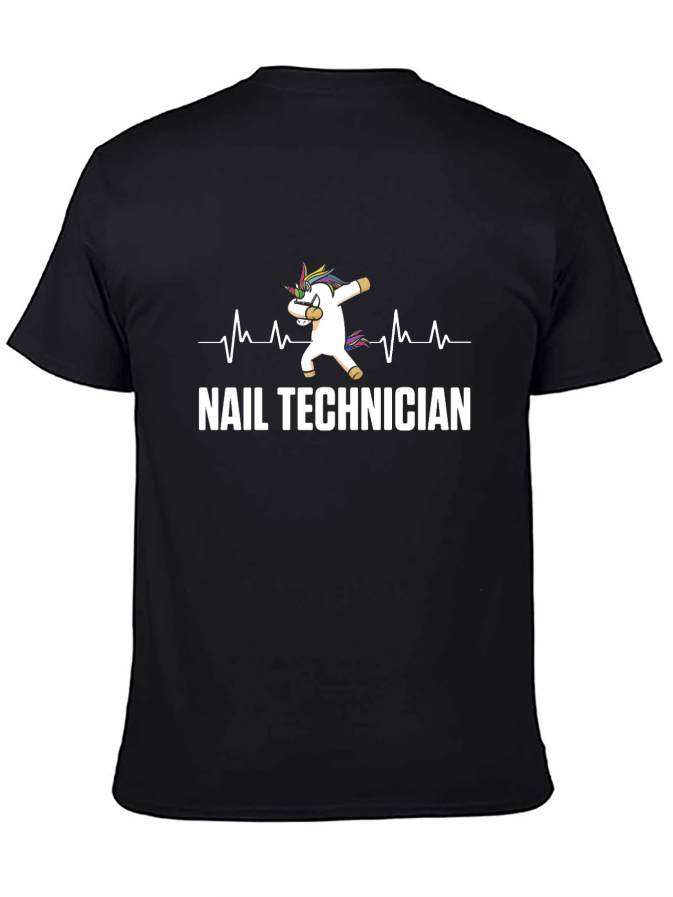 Nail Technician Unicorn Dabbing T-Shirt