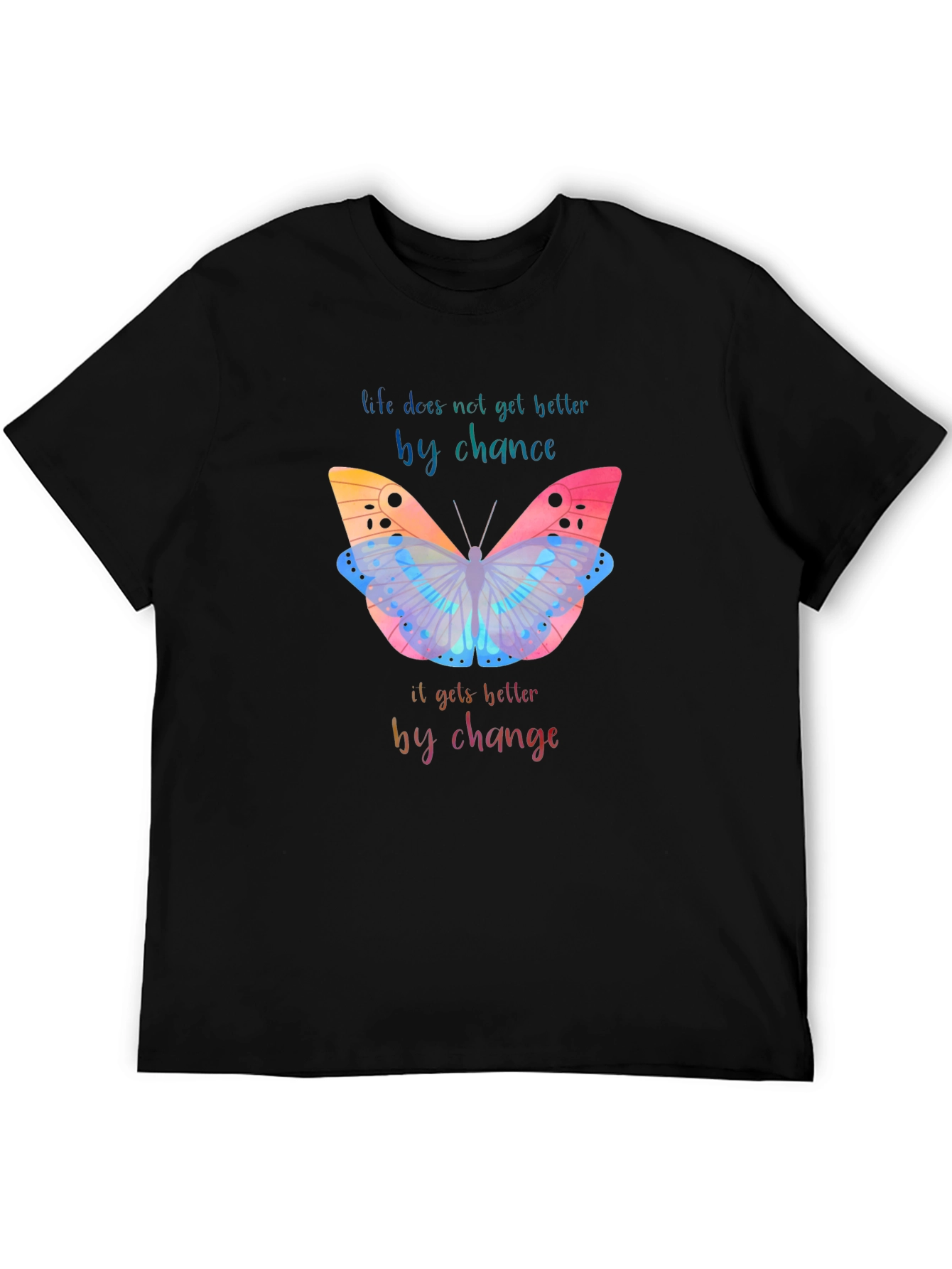 Inspirational Butterfly Graphic T-Shirt