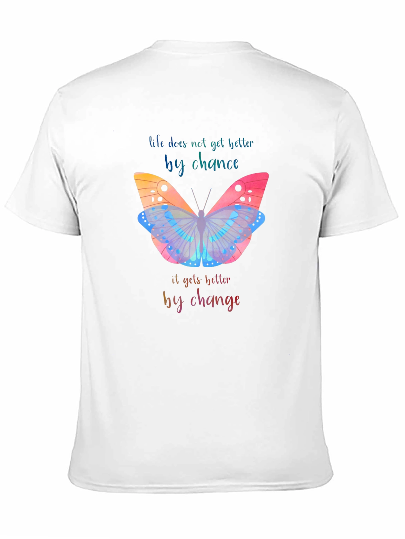 Inspirational Butterfly Graphic T-Shirt