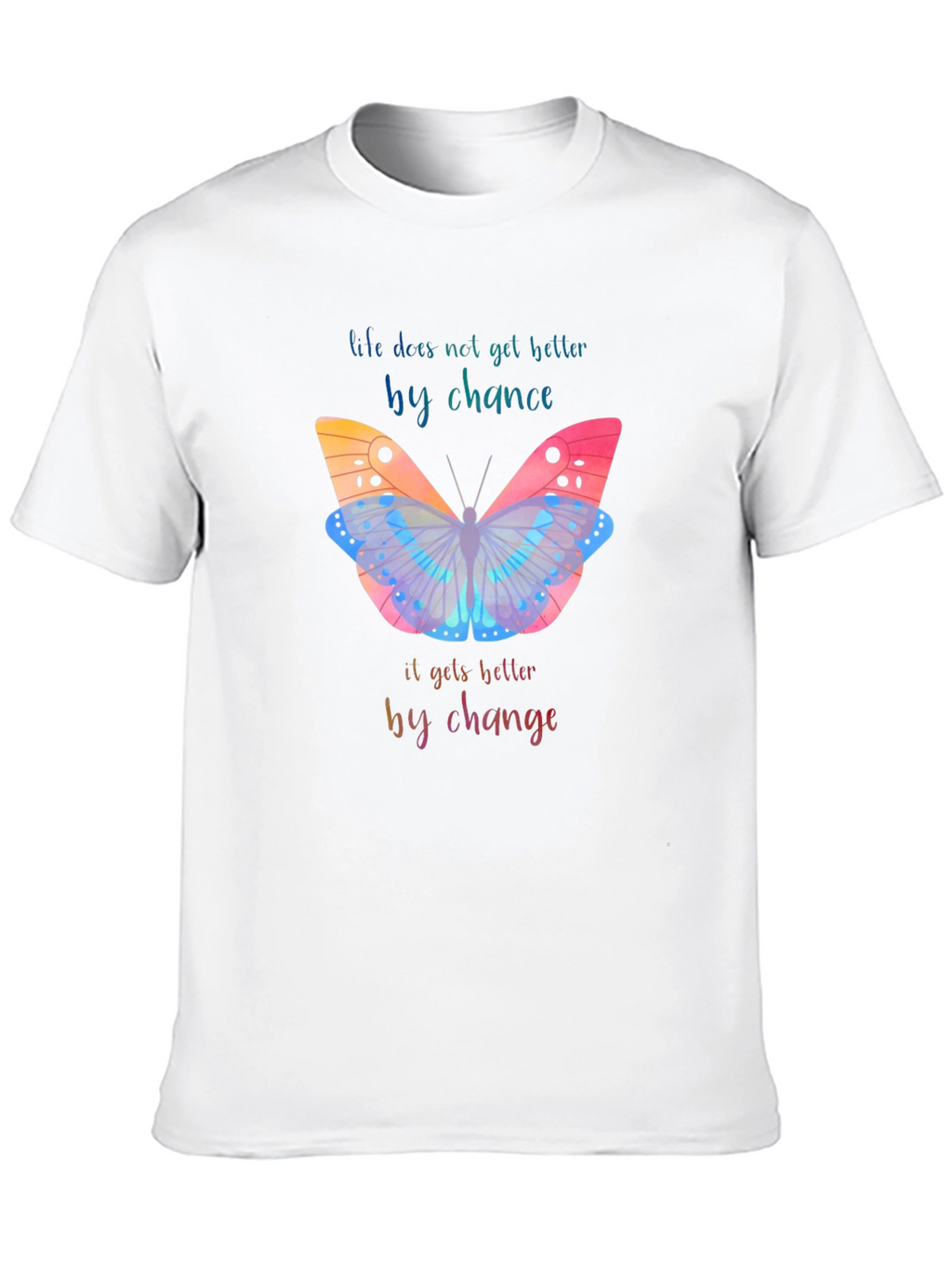 Inspirational Butterfly Graphic T-Shirt