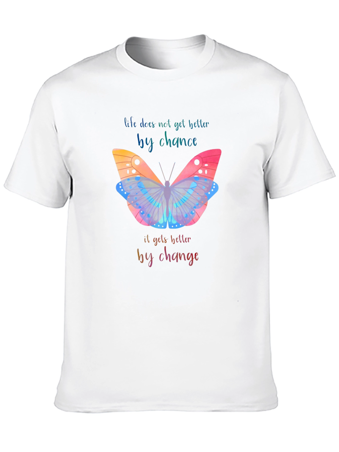 Inspirational Butterfly Graphic T-Shirt