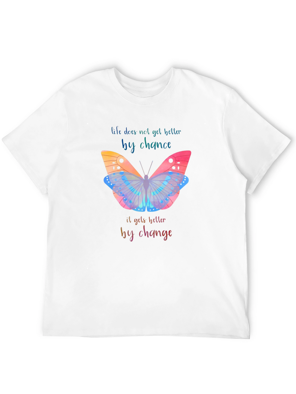 Inspirational Butterfly Graphic T-Shirt
