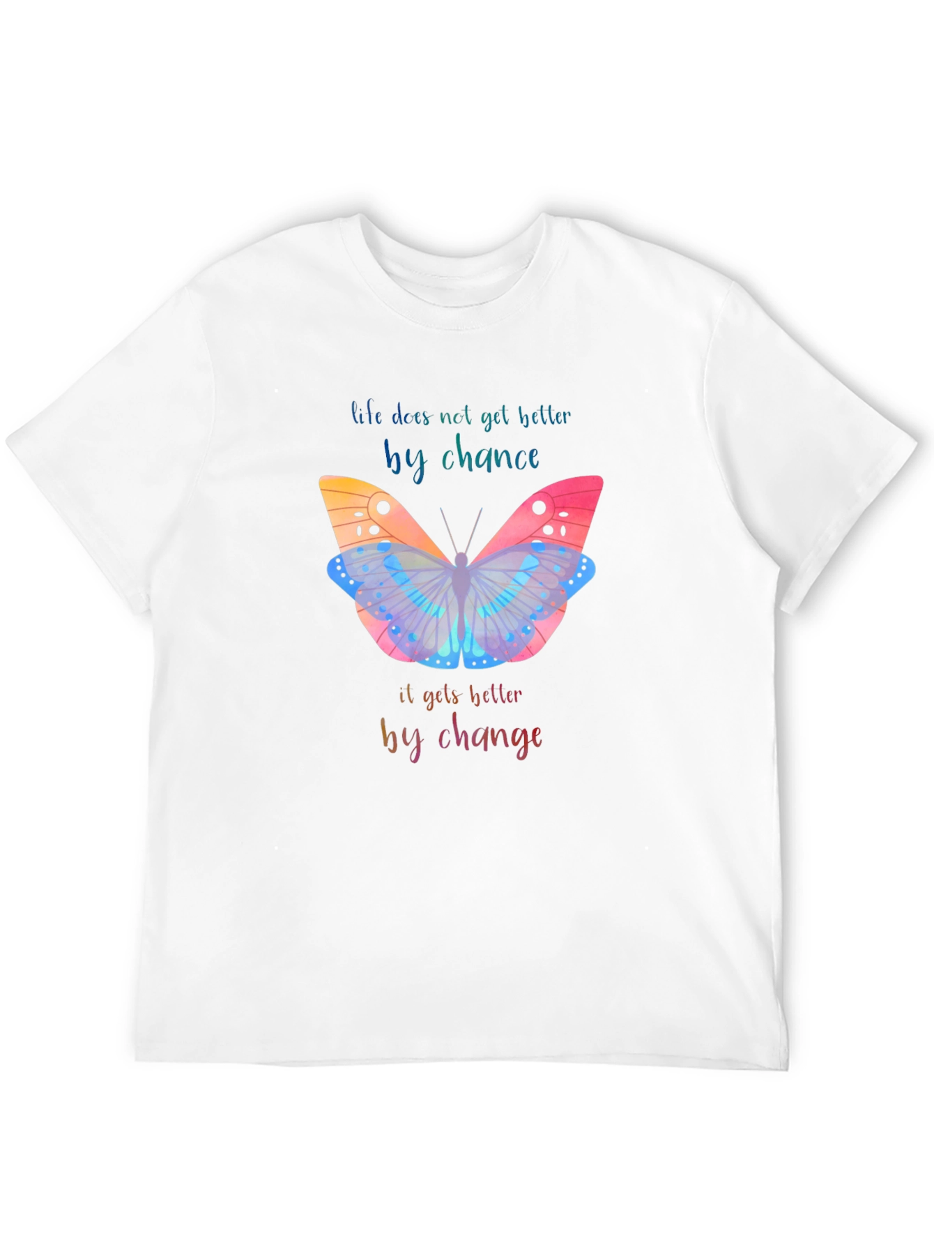 Inspirational Butterfly Graphic T-Shirt