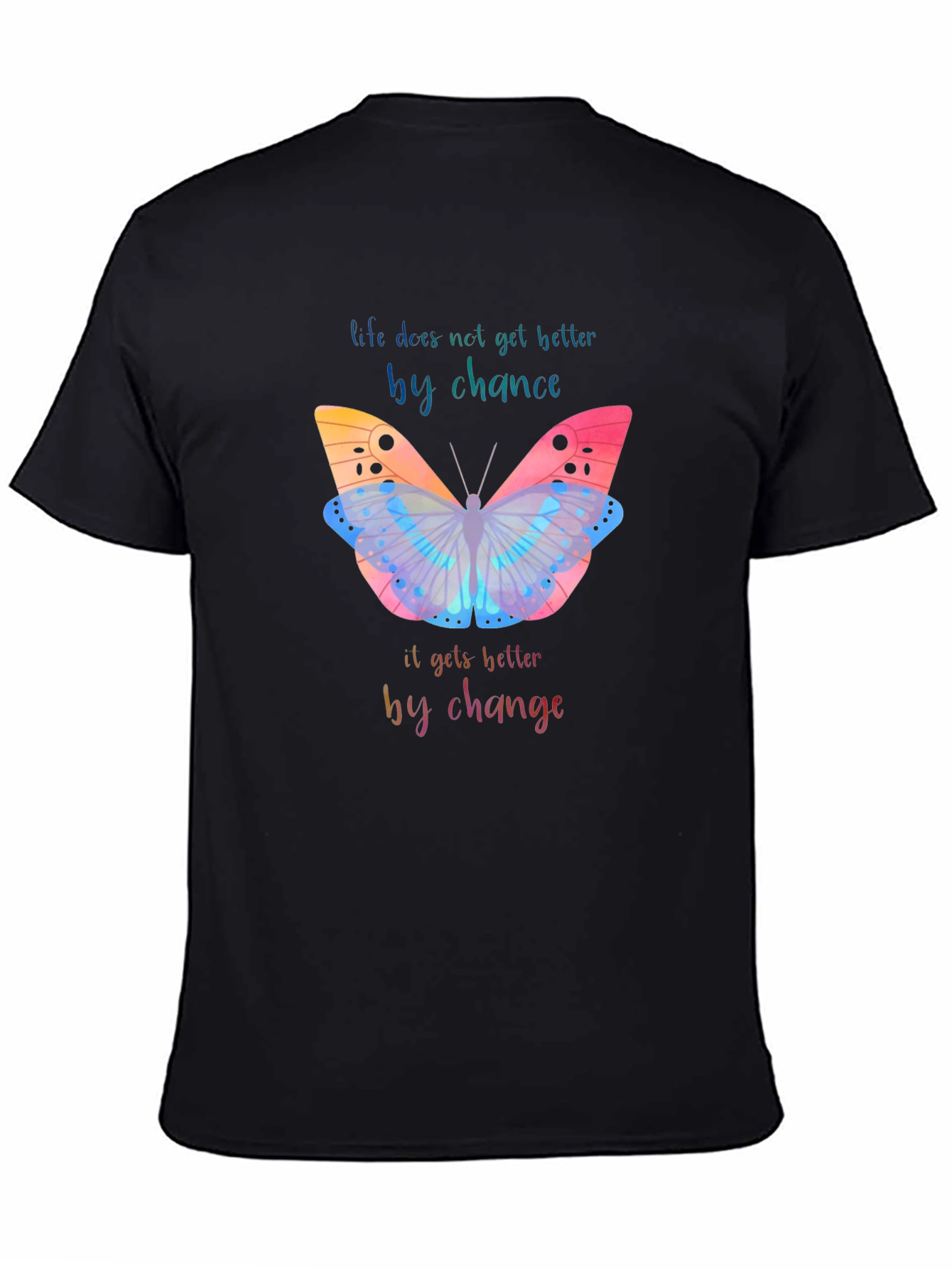 Inspirational Butterfly Graphic T-Shirt