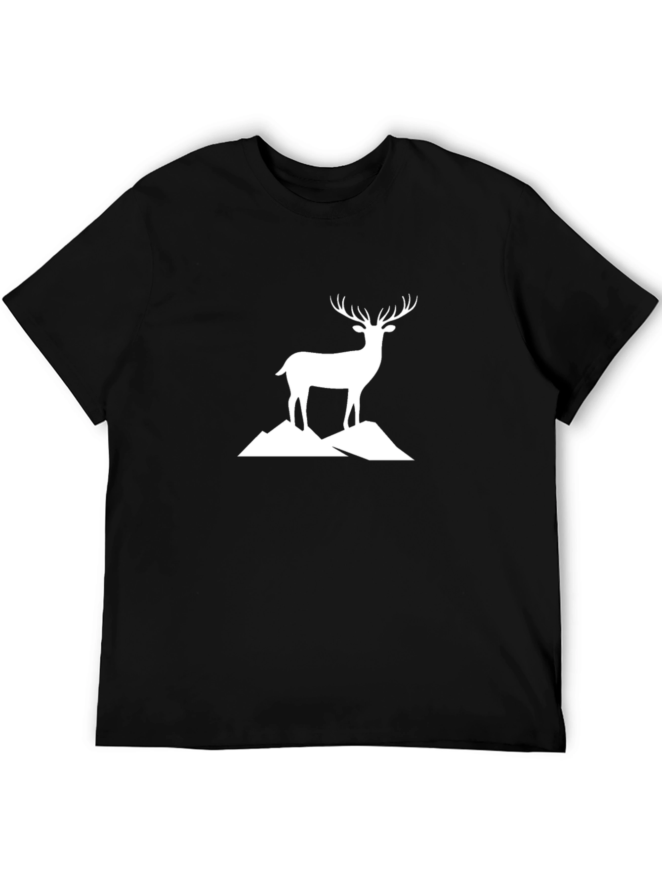Deer Mountain Graphic T-Shirt - Black