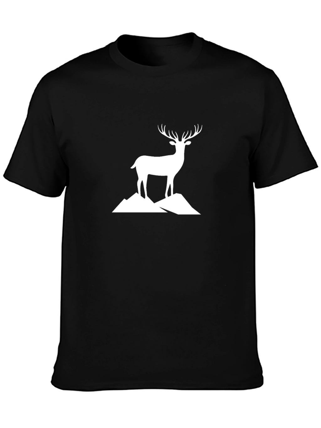 Deer Mountain Graphic T-Shirt - Black
