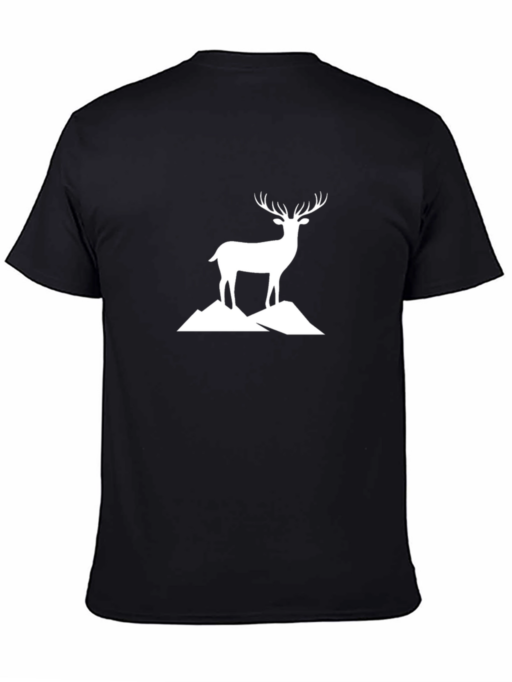 Deer Mountain Graphic T-Shirt - Black