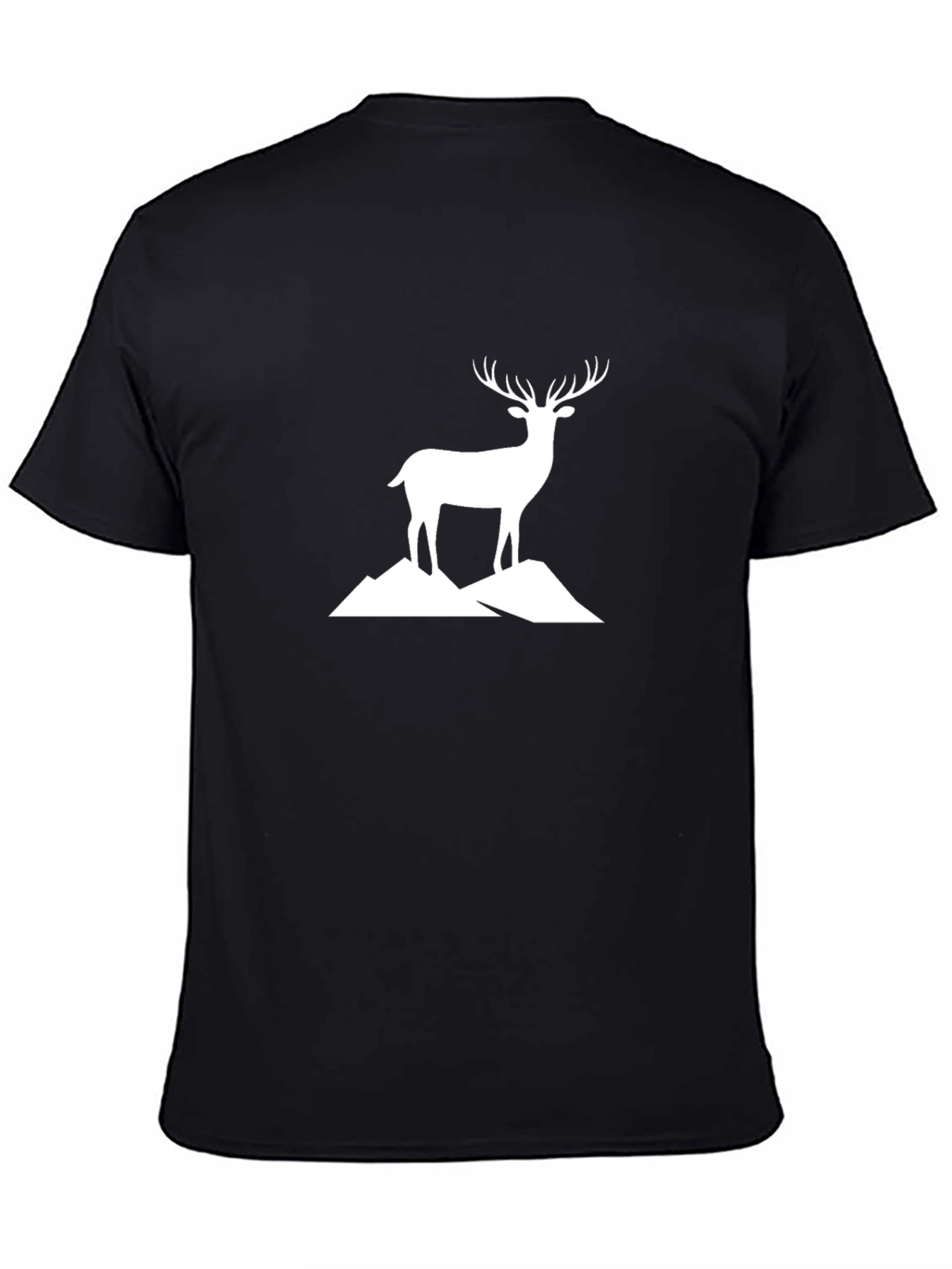 Deer Mountain Graphic T-Shirt - Black