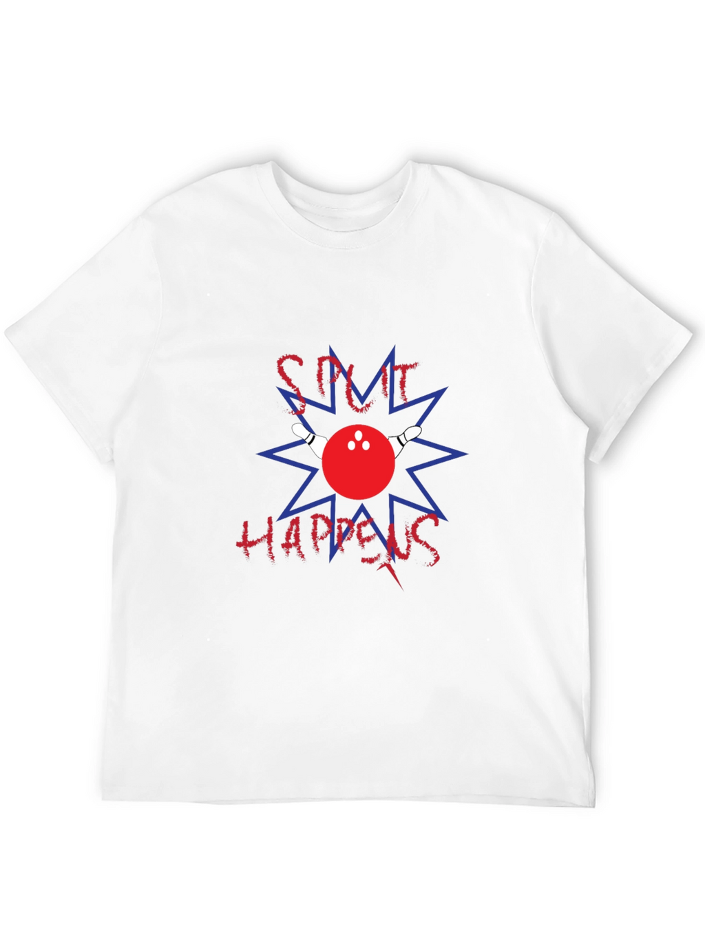 Split Happens Bowling Graphic T-Shirt