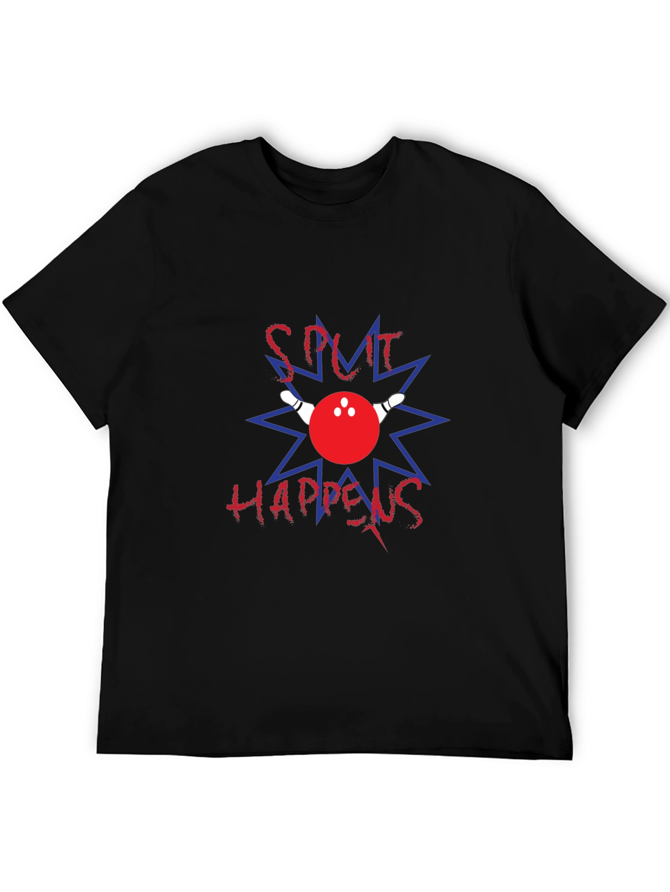 Split Happens Bowling Graphic T-Shirt