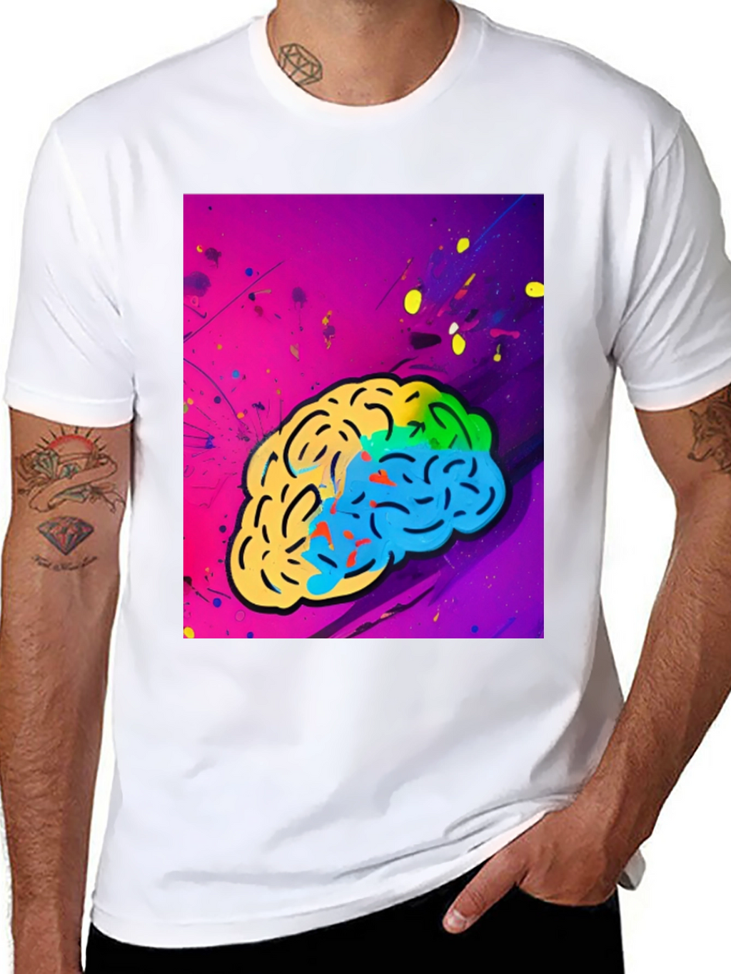 Colorful Brain Graphic Tee