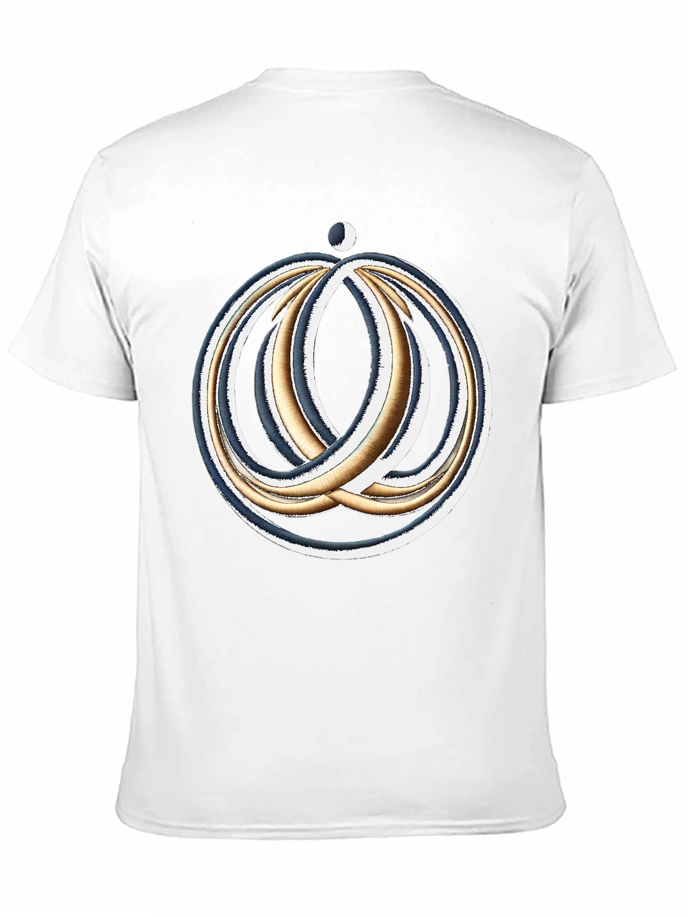 Cosmic Rings Graphic Tee - Black Cotton Blend Comfort Fit