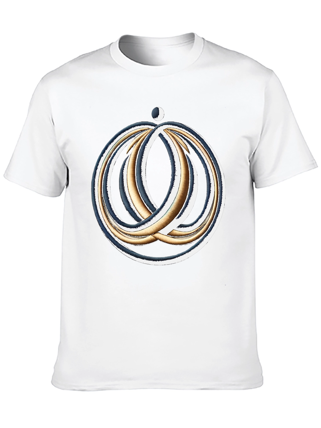 Cosmic Rings Graphic Tee - Black Cotton Blend Comfort Fit