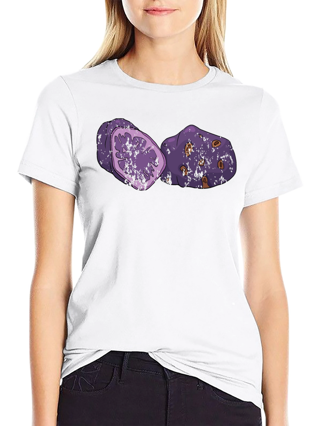 Purple Yam Graphic T-Shirt - Casual Style