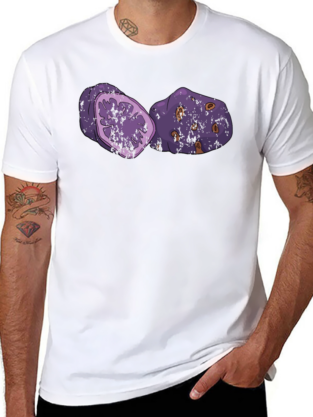 Purple Yam Graphic T-Shirt - Casual Style