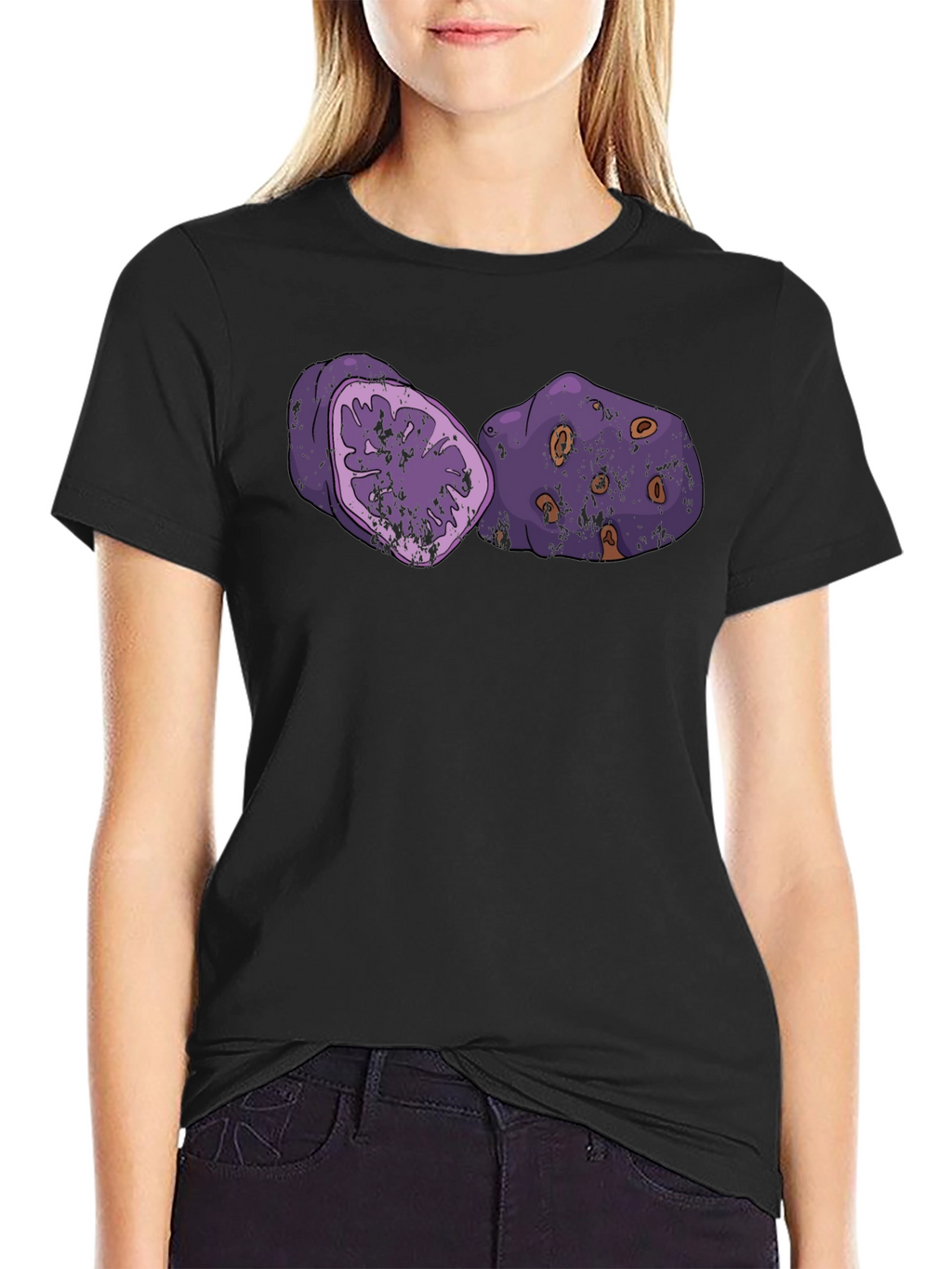 Purple Yam Graphic T-Shirt - Casual Style