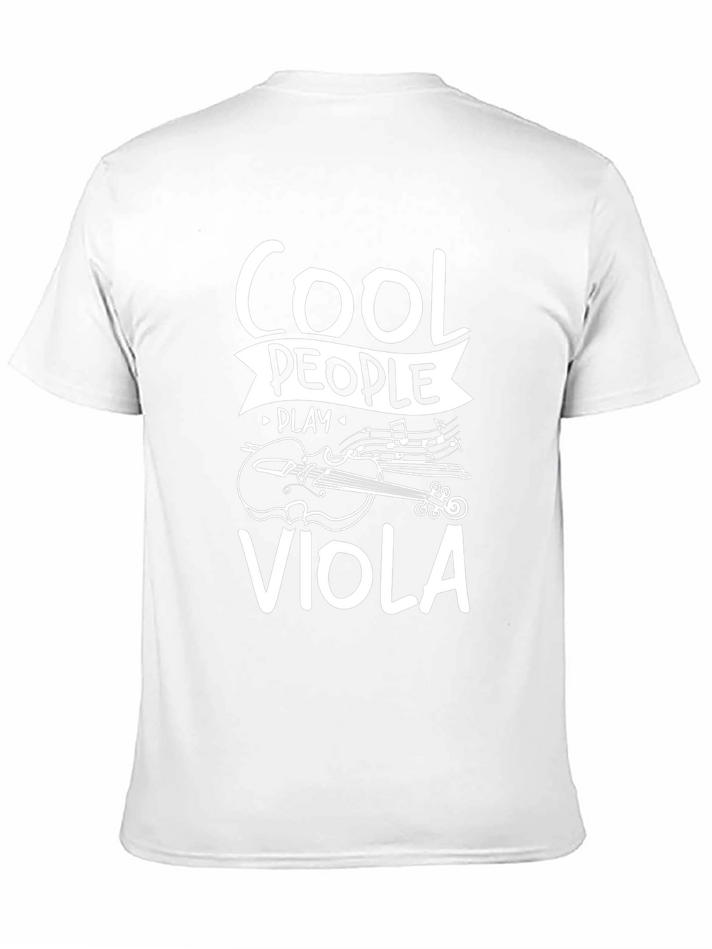 Cool People Play Viola Black Graphic T-Shirt