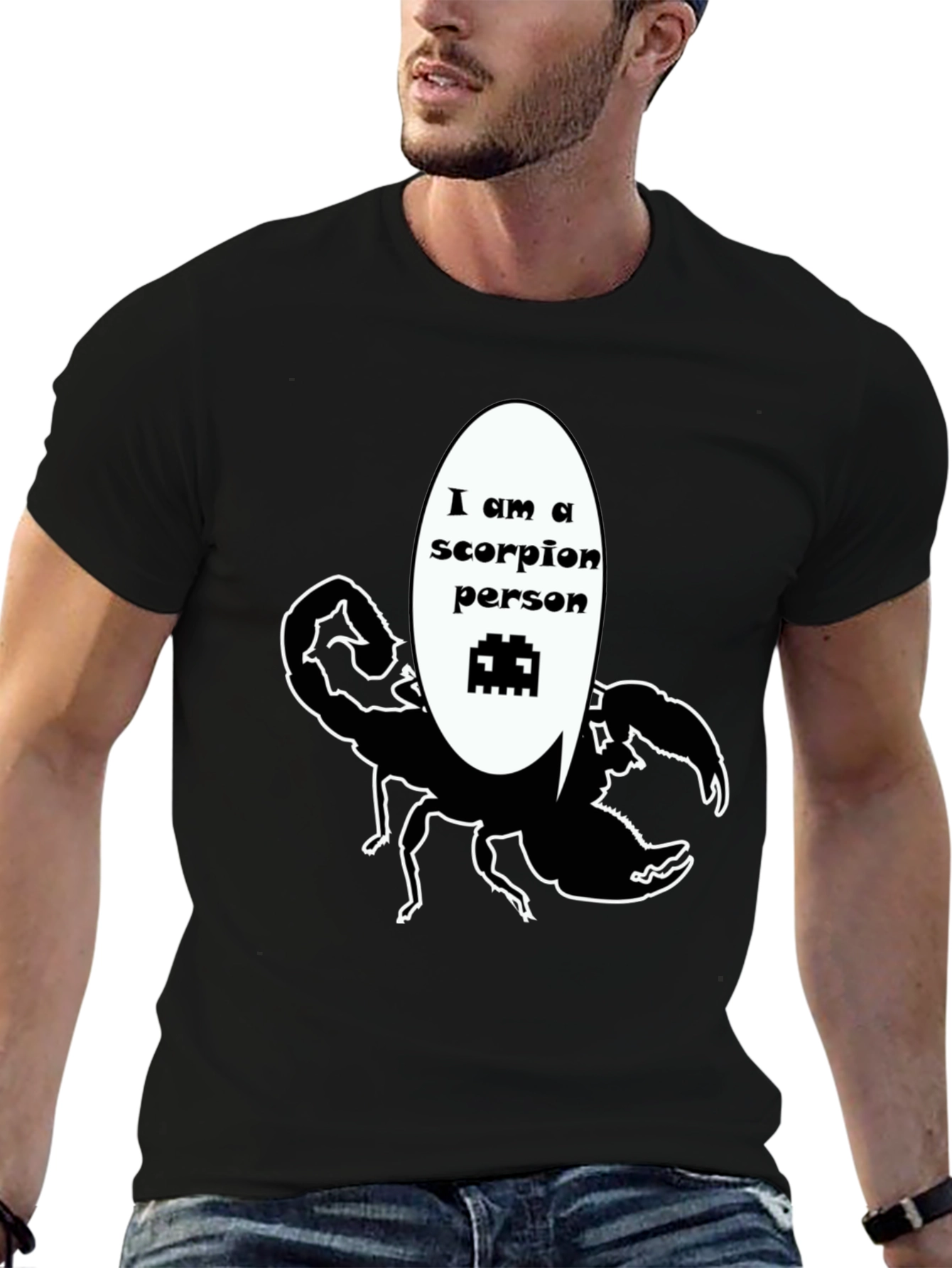 Scorpion Person Black T-Shirt