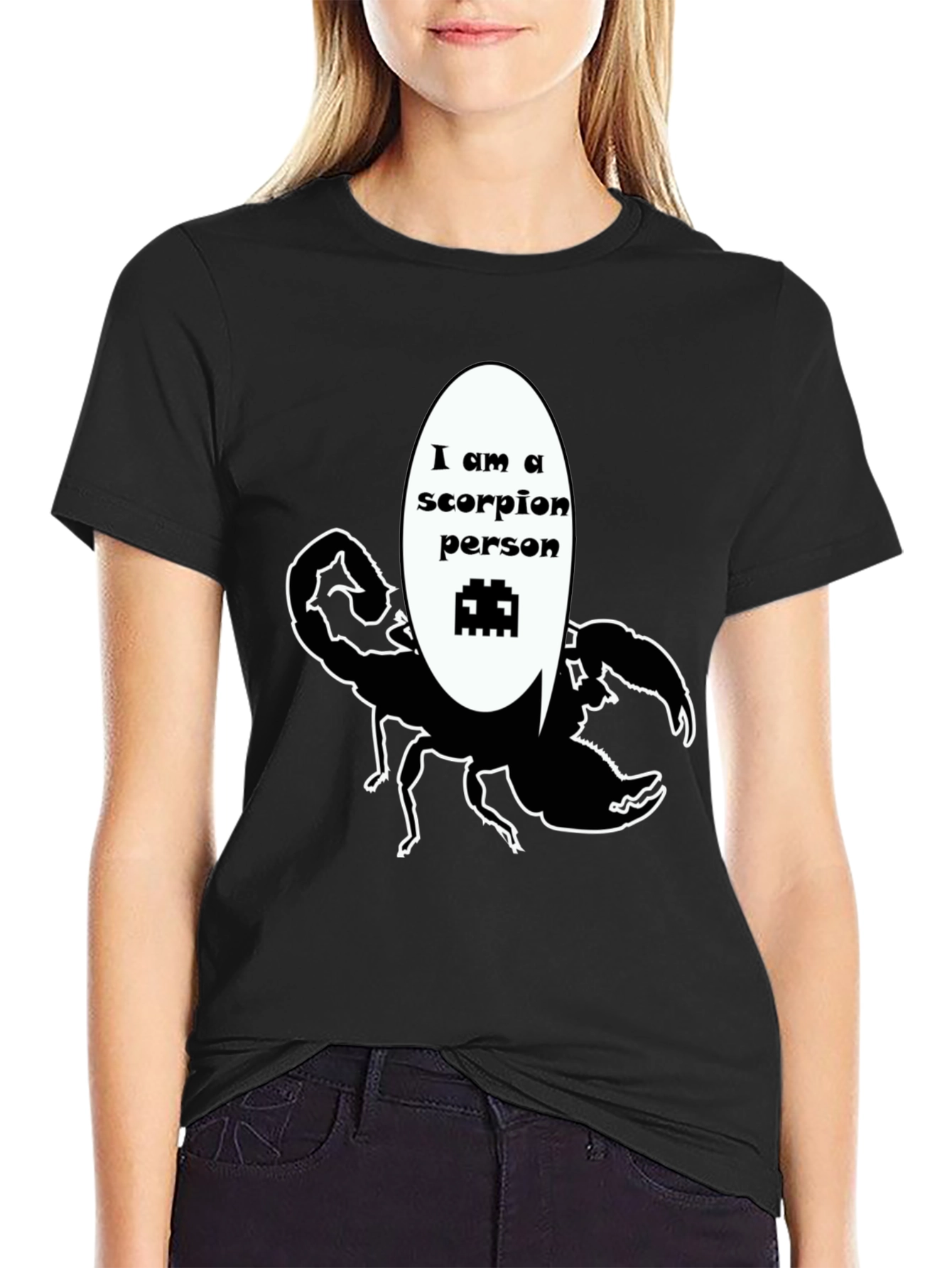 Scorpion Person Black T-Shirt