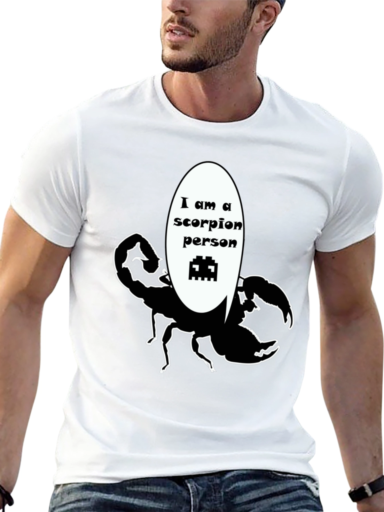 Scorpion Person Black T-Shirt